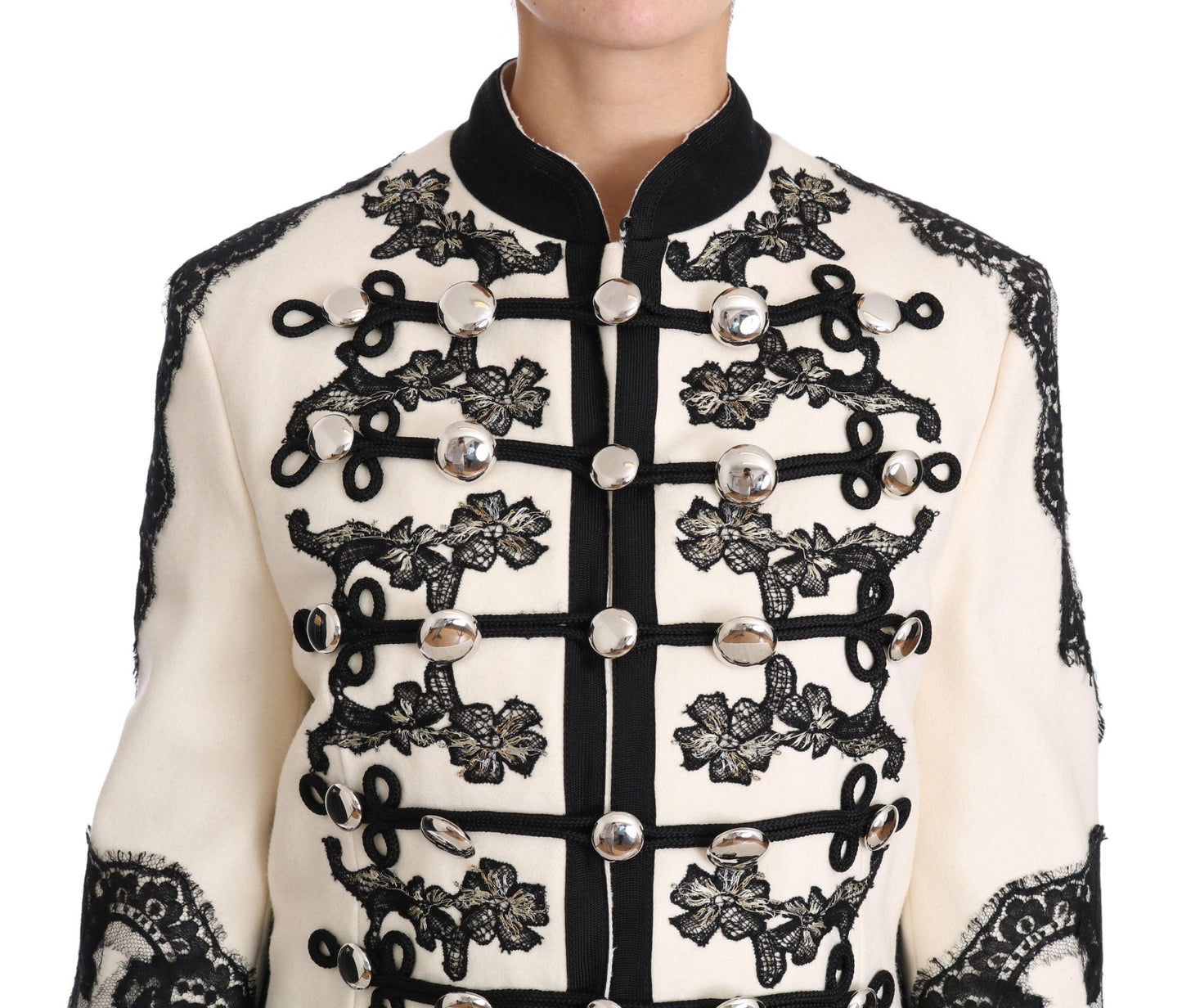 Dolce & Gabbana Off-White Baroque Jacket - Arichezz.store