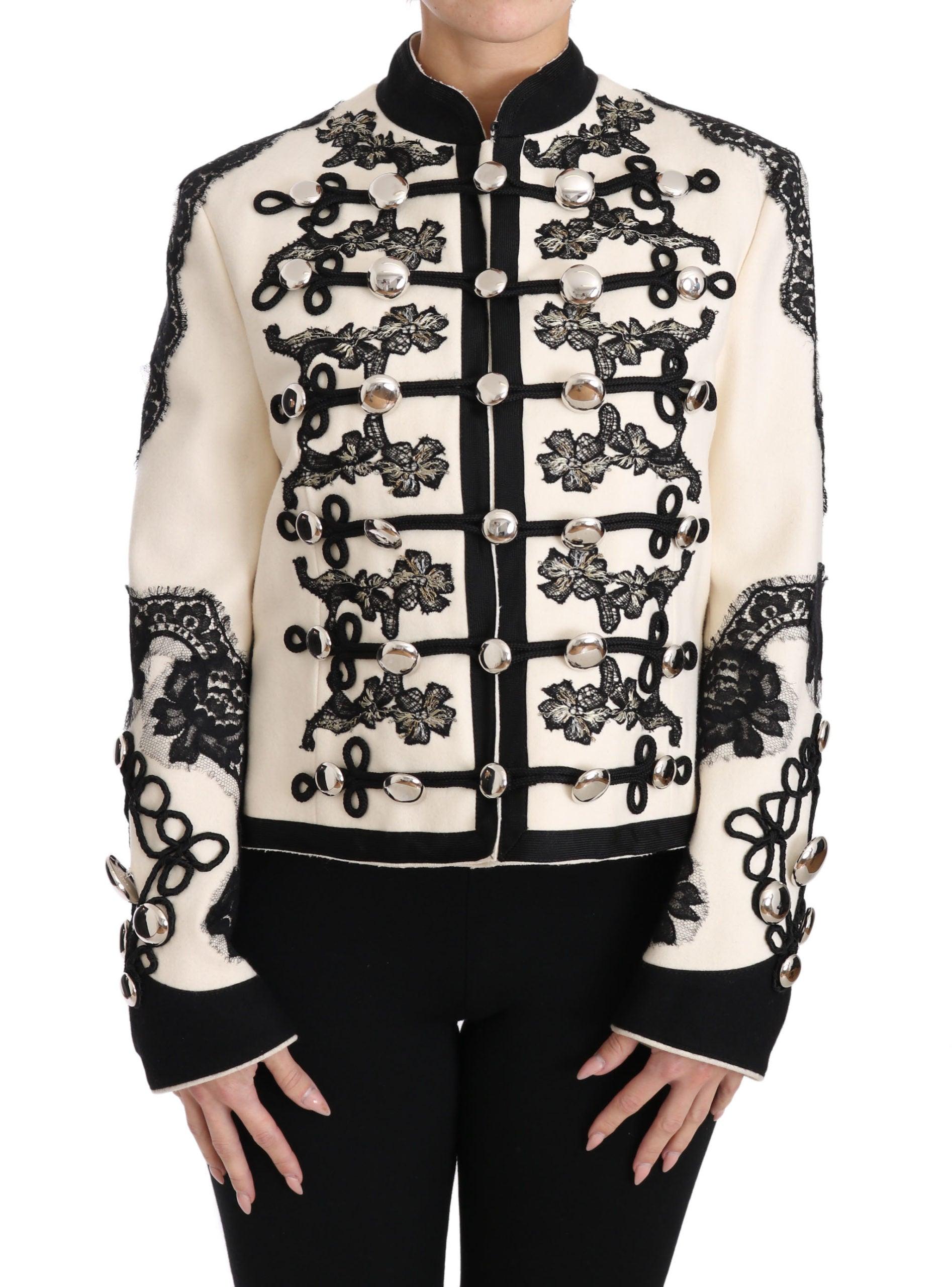 Dolce & Gabbana Off-White Baroque Jacket - Arichezz.store