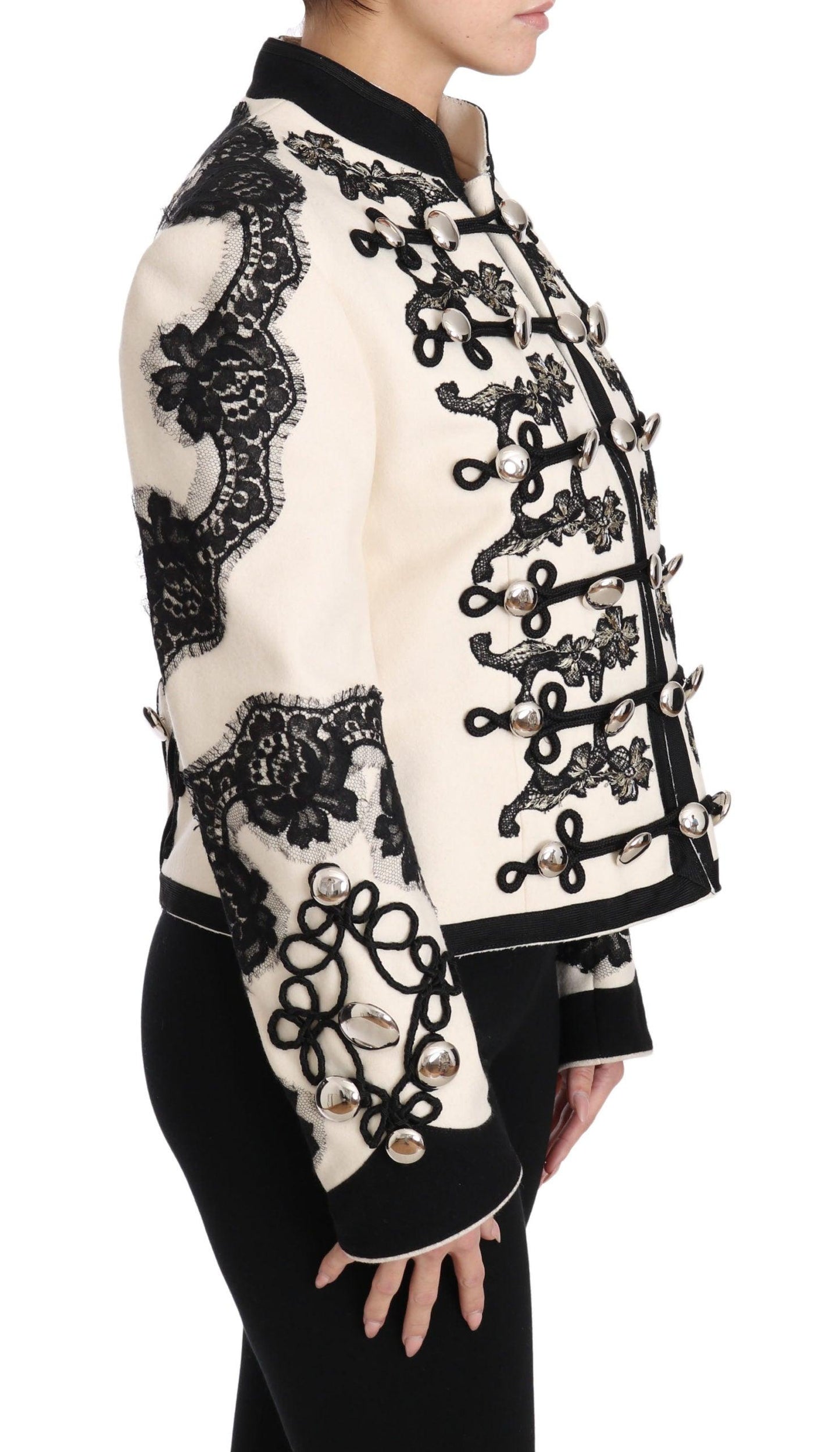 Dolce & Gabbana Off-White Baroque Jacket - Arichezz.store