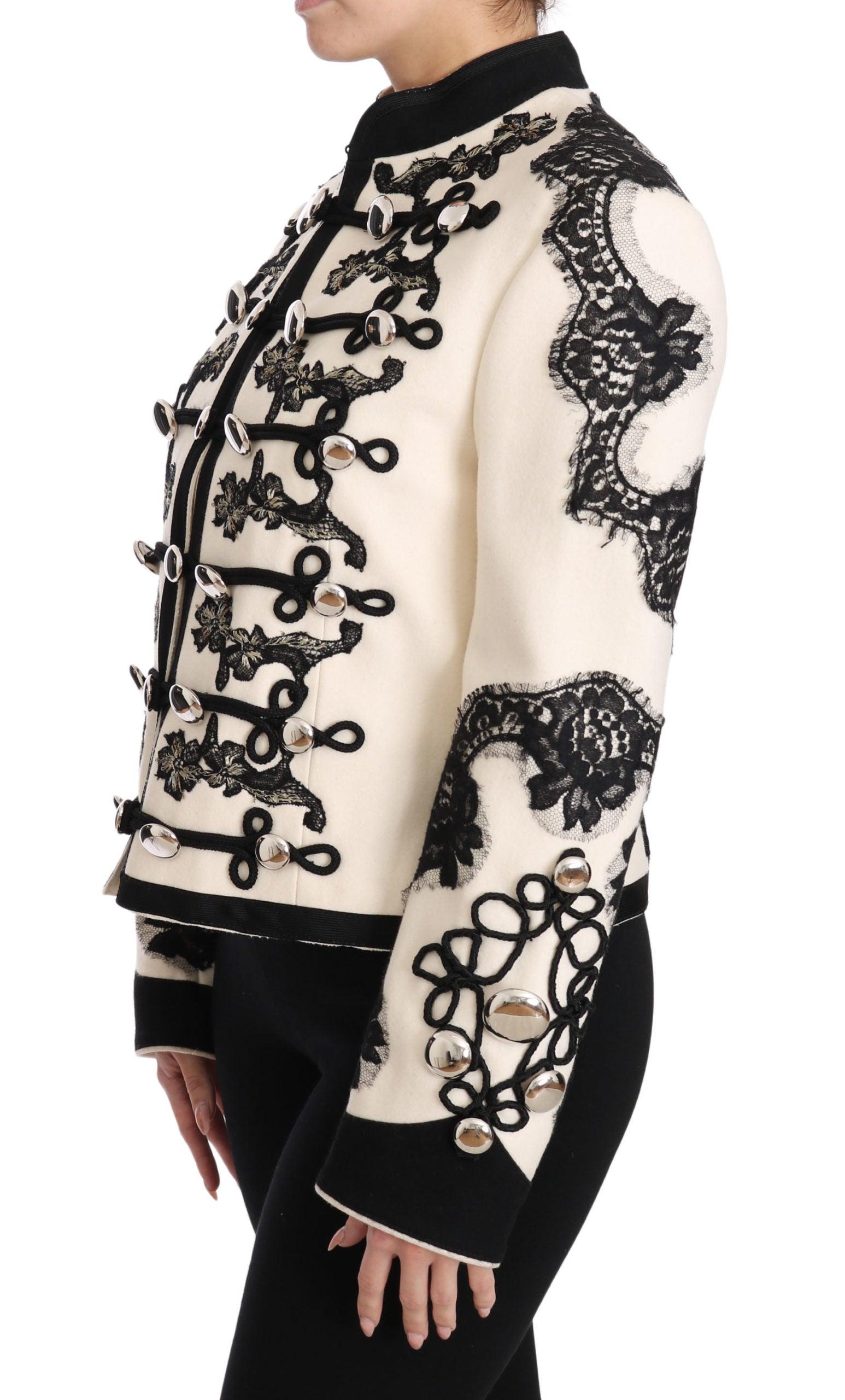 Dolce & Gabbana Off-White Baroque Jacket - Arichezz.store