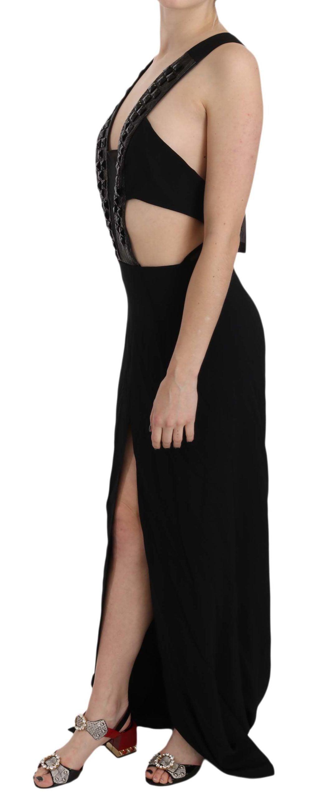 John Richmond Elegant Flare Maxi Evening Dress - Arichezz.store