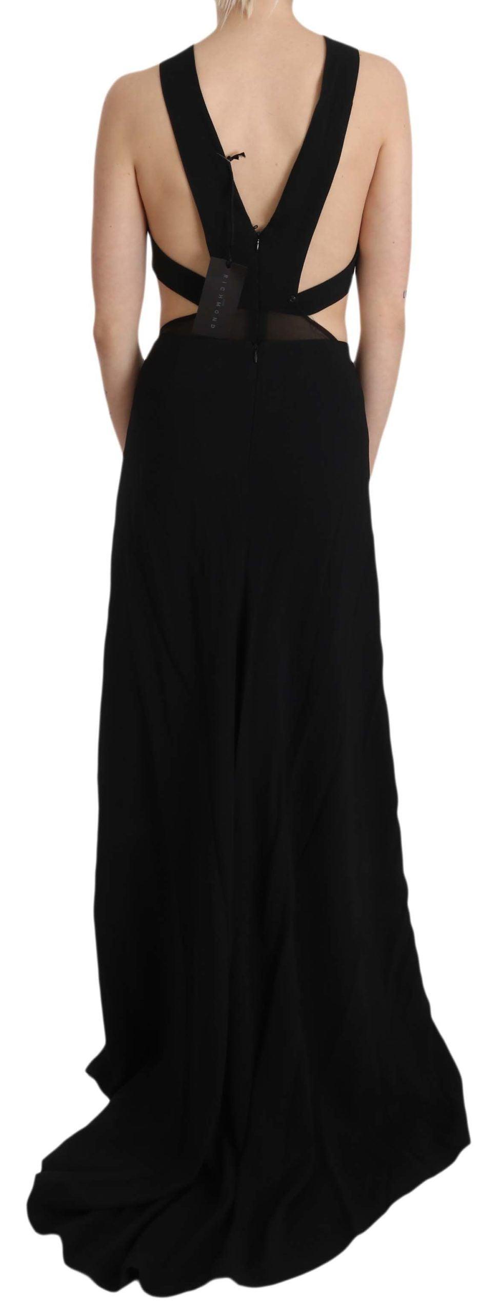 John Richmond Elegant Flare Maxi Evening Dress - Arichezz.store