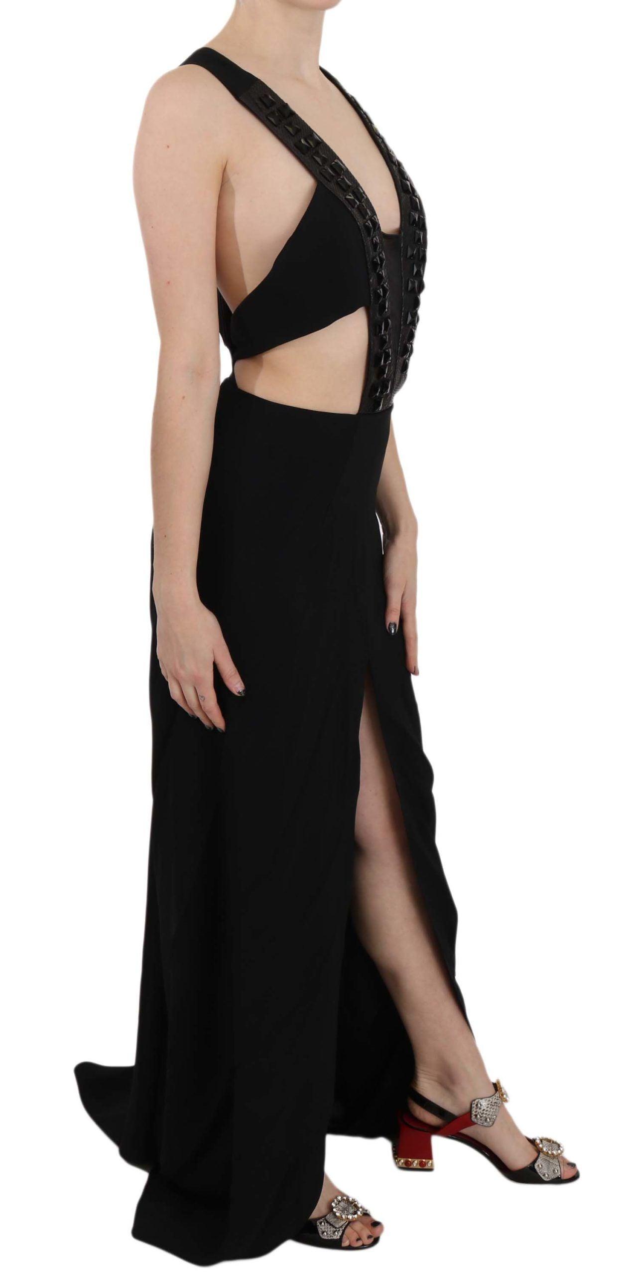 John Richmond Elegant Flare Maxi Evening Dress - Arichezz.store