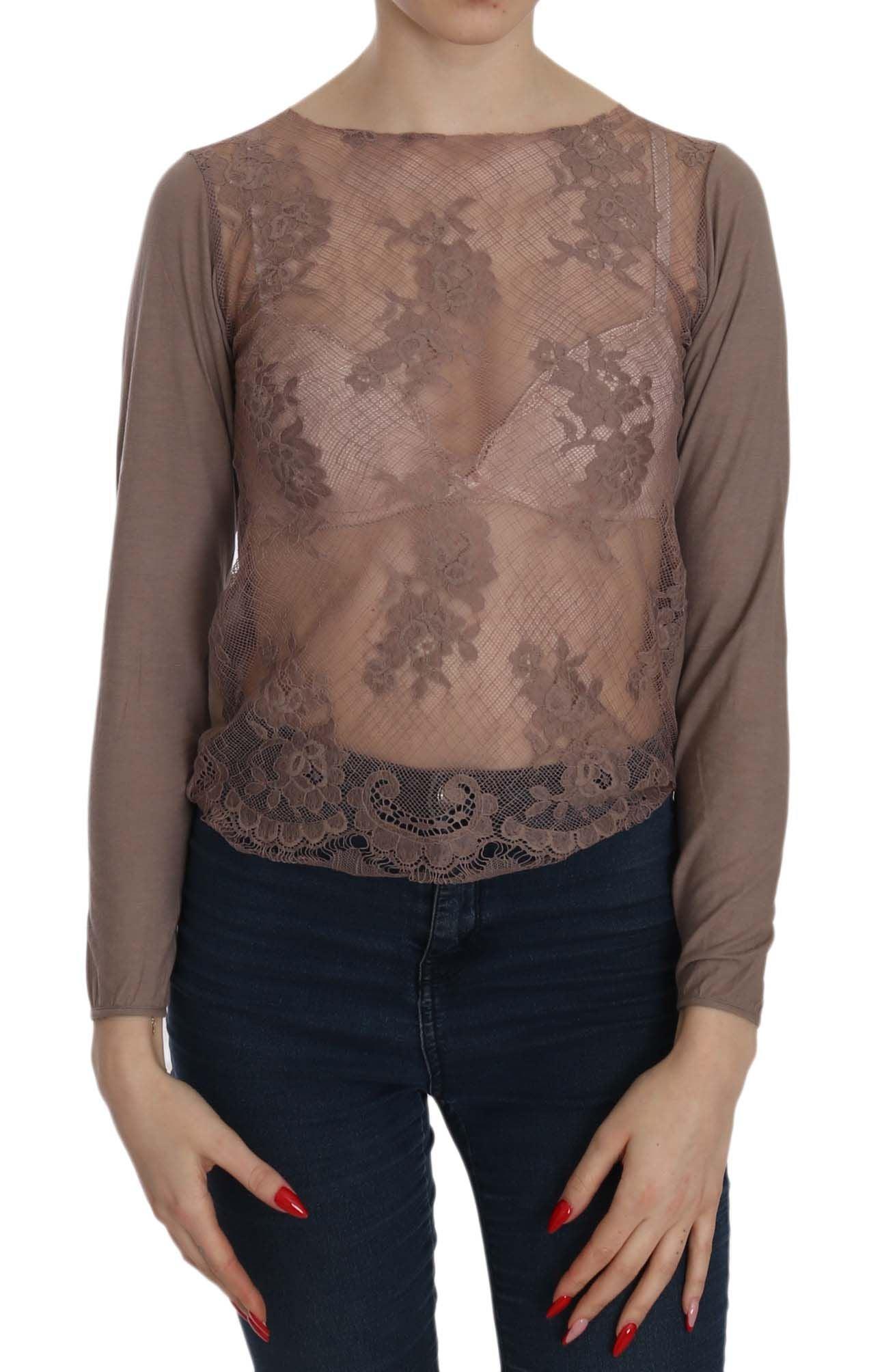 PINK MEMORIES Boat Neck Cotton Lace Blouse - Arichezz.store