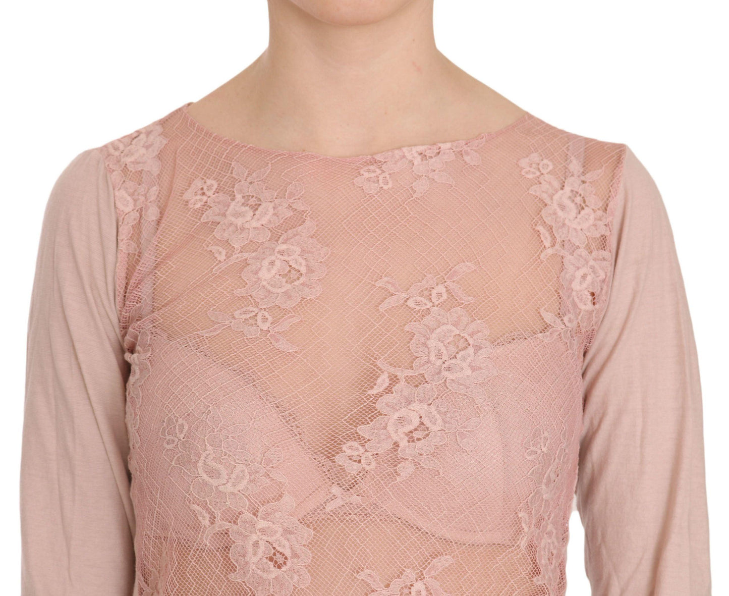 PINK MEMORIES Chic Pink See-Through Cotton Blouse - Arichezz.store