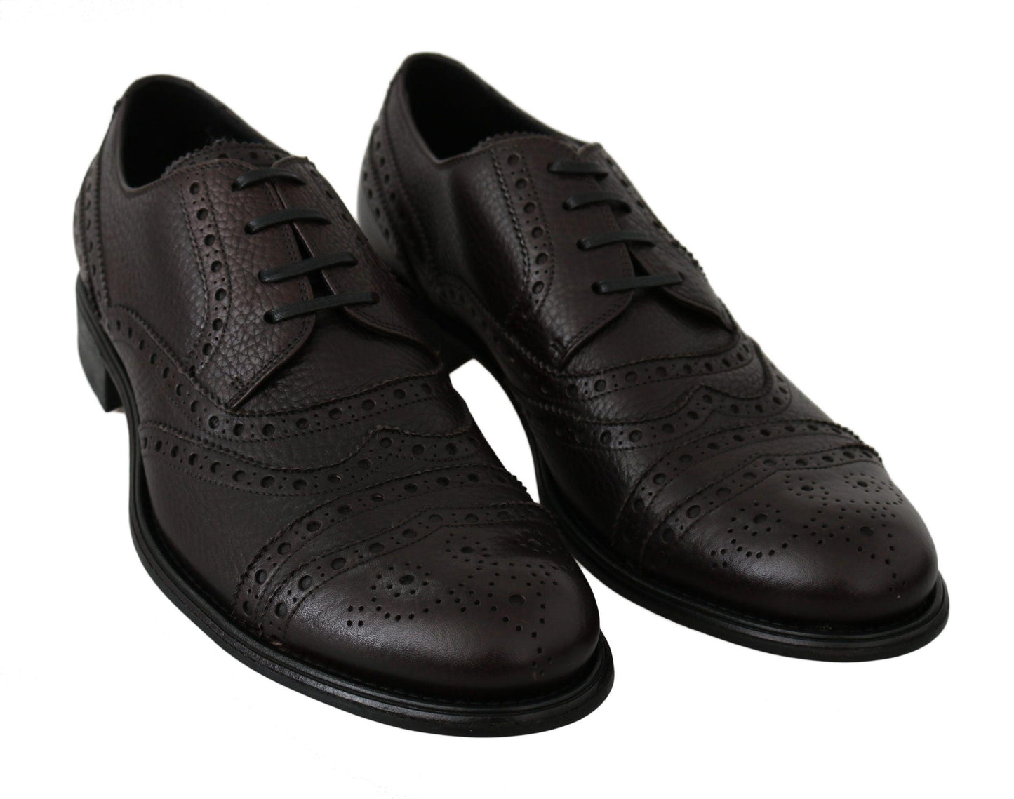 Dolce & Gabbana Elegant Mens Leather Derby Dress Shoes - Arichezz.store