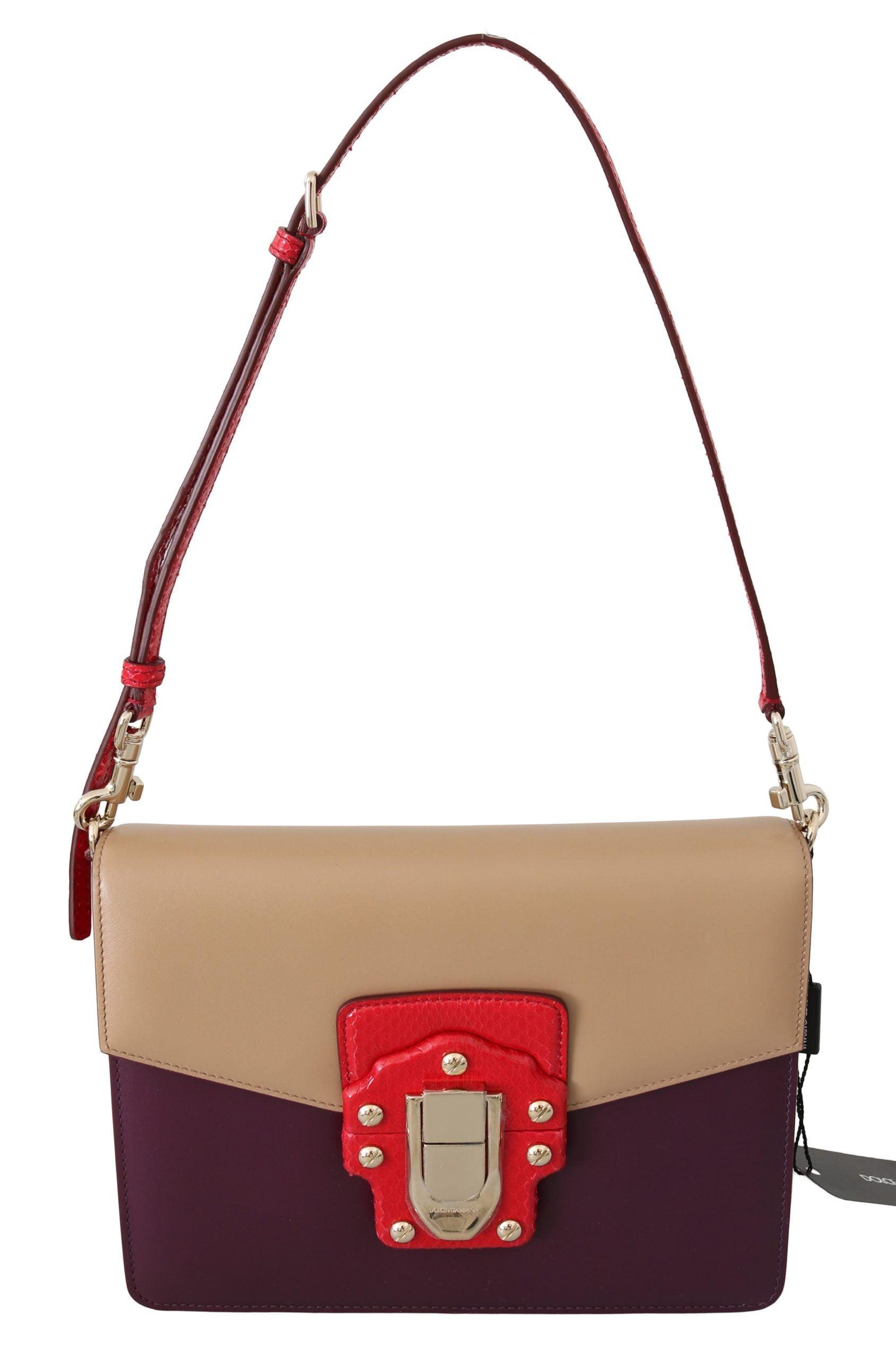 Dolce & Gabbana Exquisite LUCIA Leather Shoulder Bag - Arichezz.store