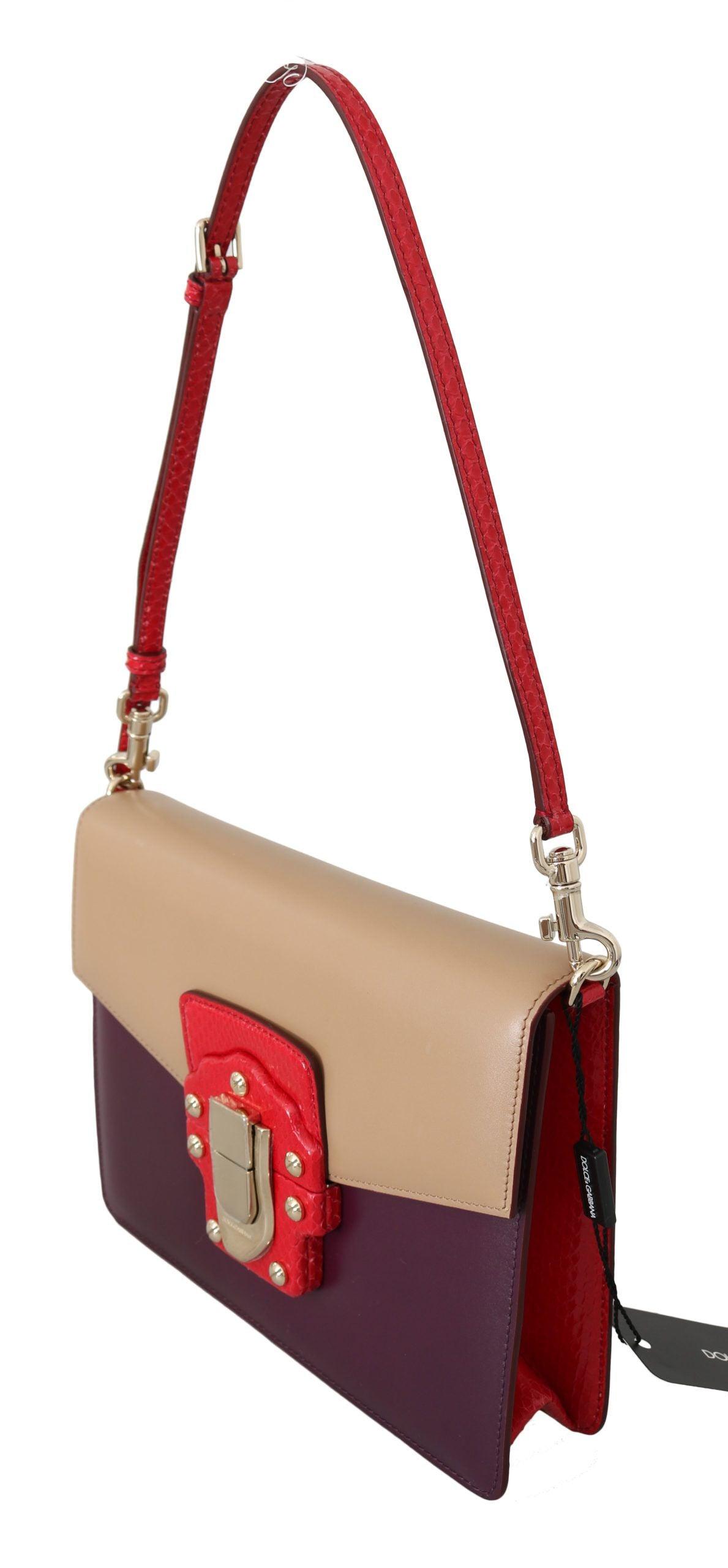 Dolce & Gabbana Exquisite LUCIA Leather Shoulder Bag - Arichezz.store