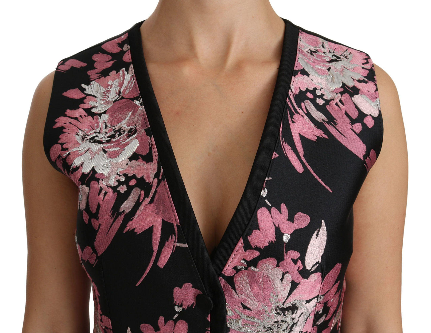 Dolce & Gabbana Elegant Floral Brocade Vest Top - Arichezz.store