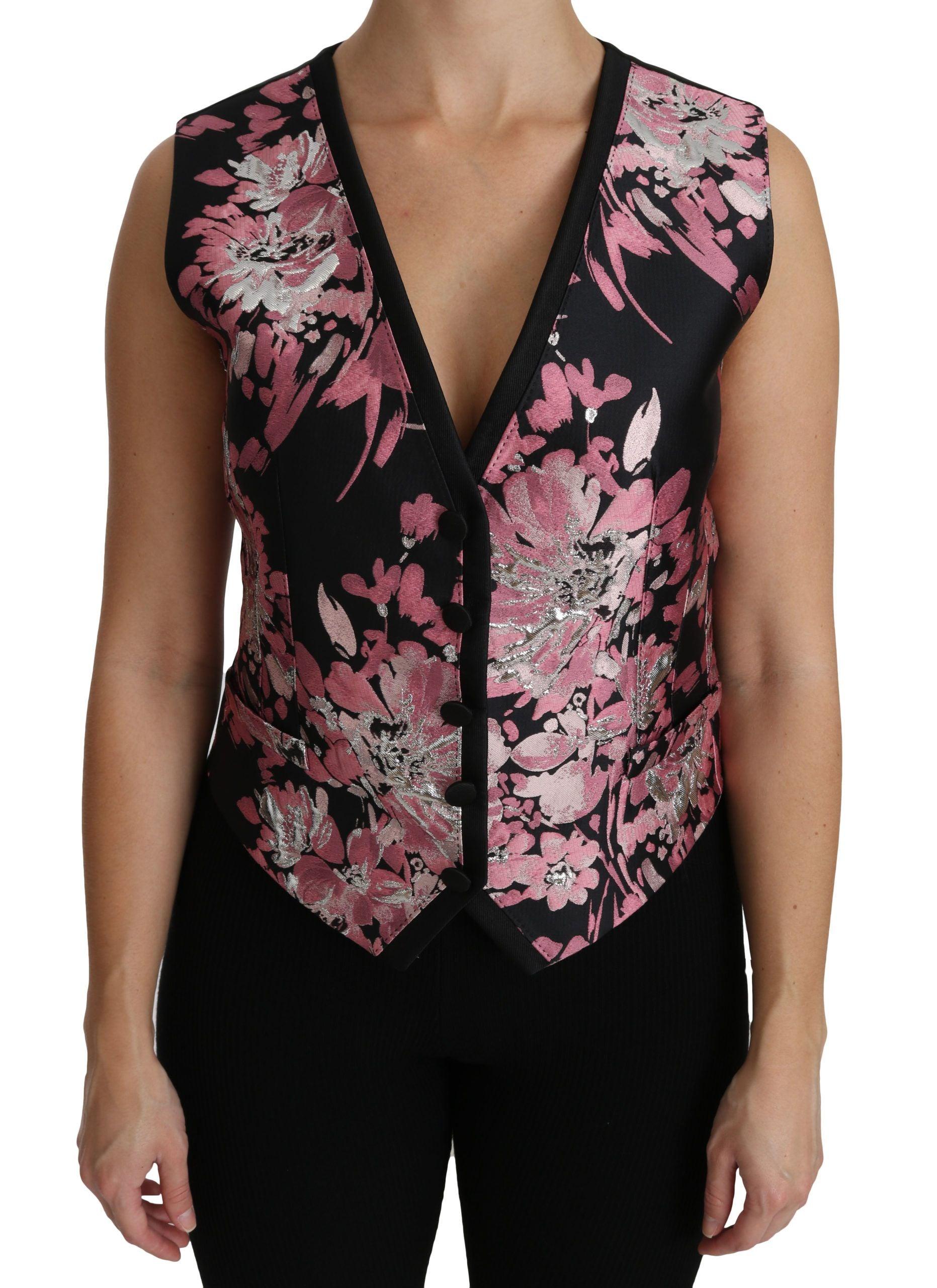 Dolce & Gabbana Elegant Floral Brocade Vest Top - Arichezz.store