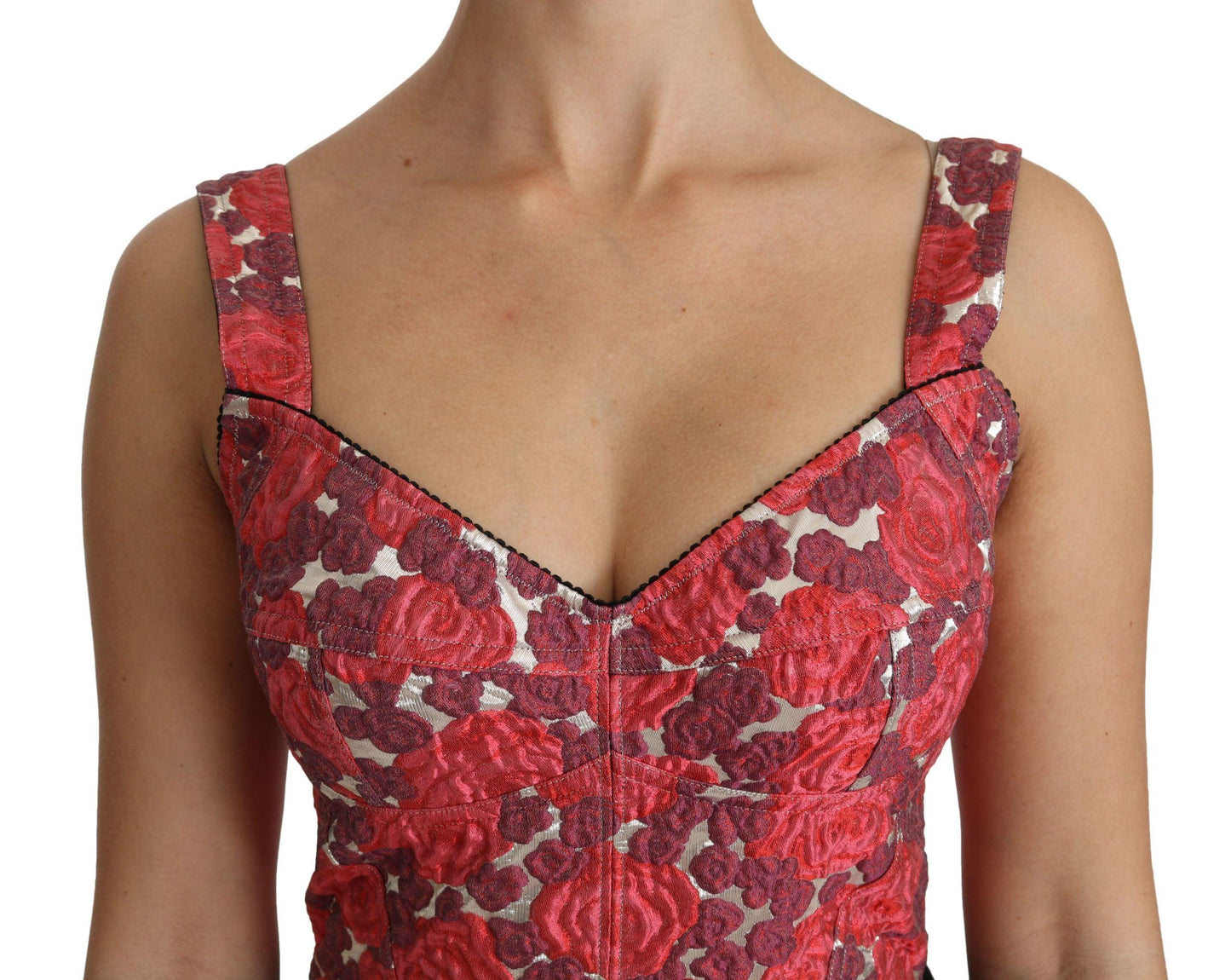 Dolce & Gabbana Elegant Floral Brocade Cropped Top - Arichezz.store