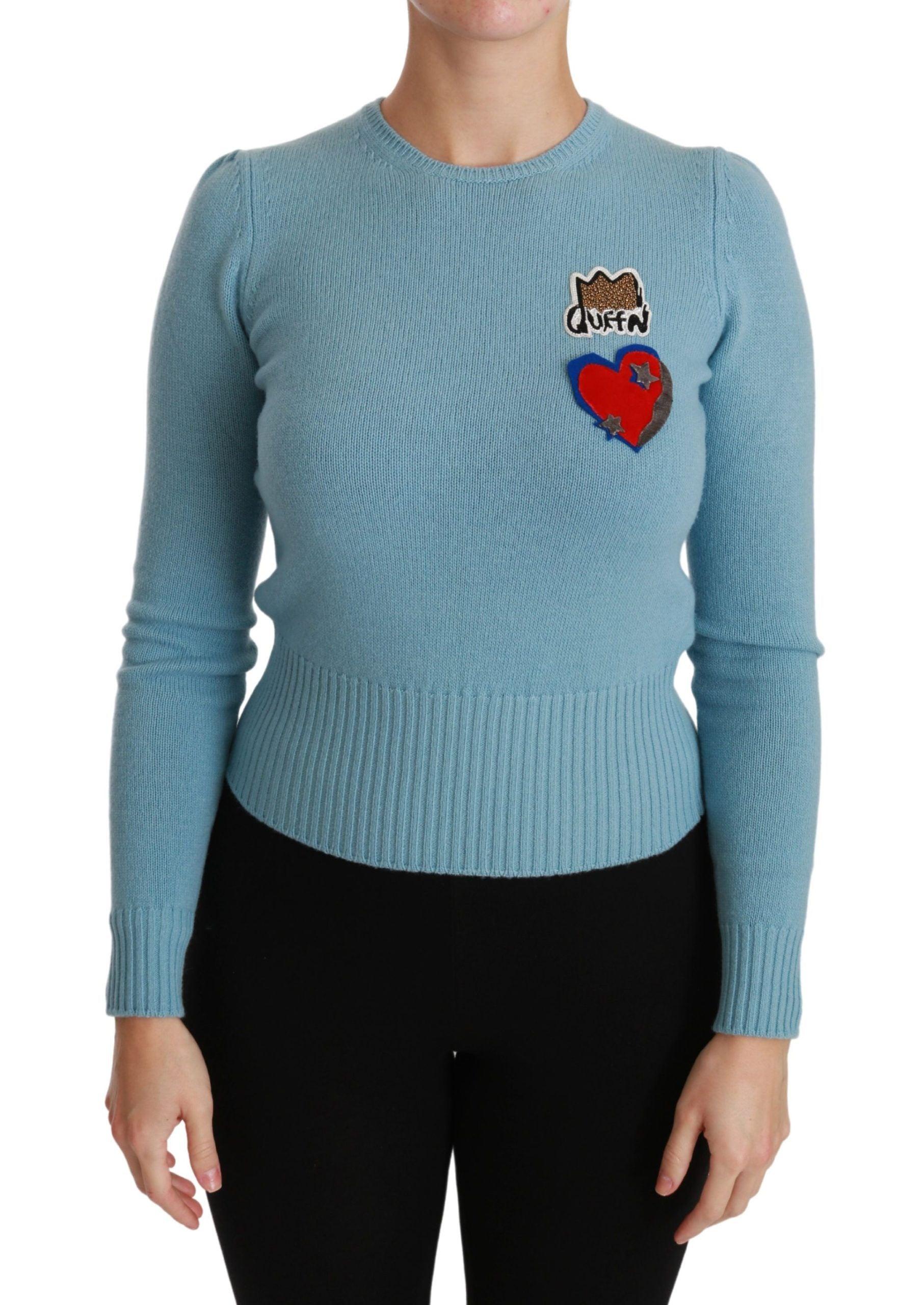 Dolce & Gabbana Queen Heart Beaded Wool Sweater - Arichezz.store