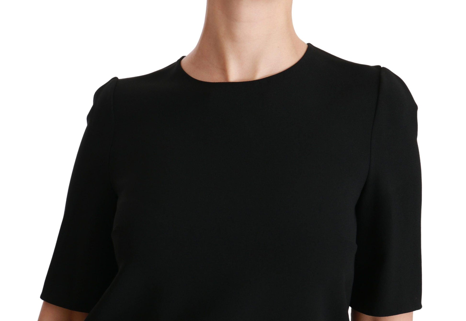 Dolce & Gabbana Elegant Black Stretch Blouse Top - Arichezz.store