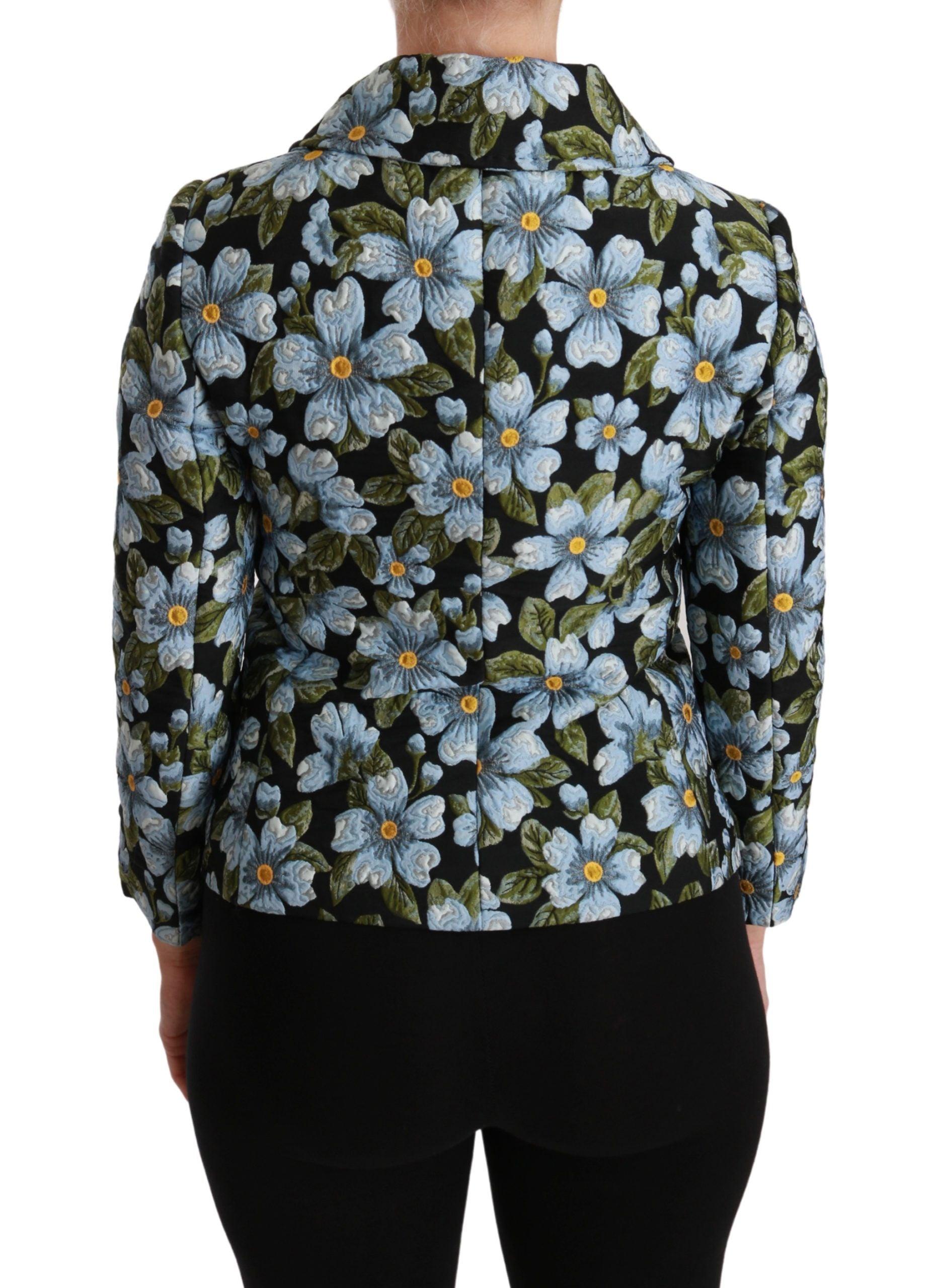 Dolce & Gabbana Floral Brocade Blazer Coat Jacket - Arichezz.store