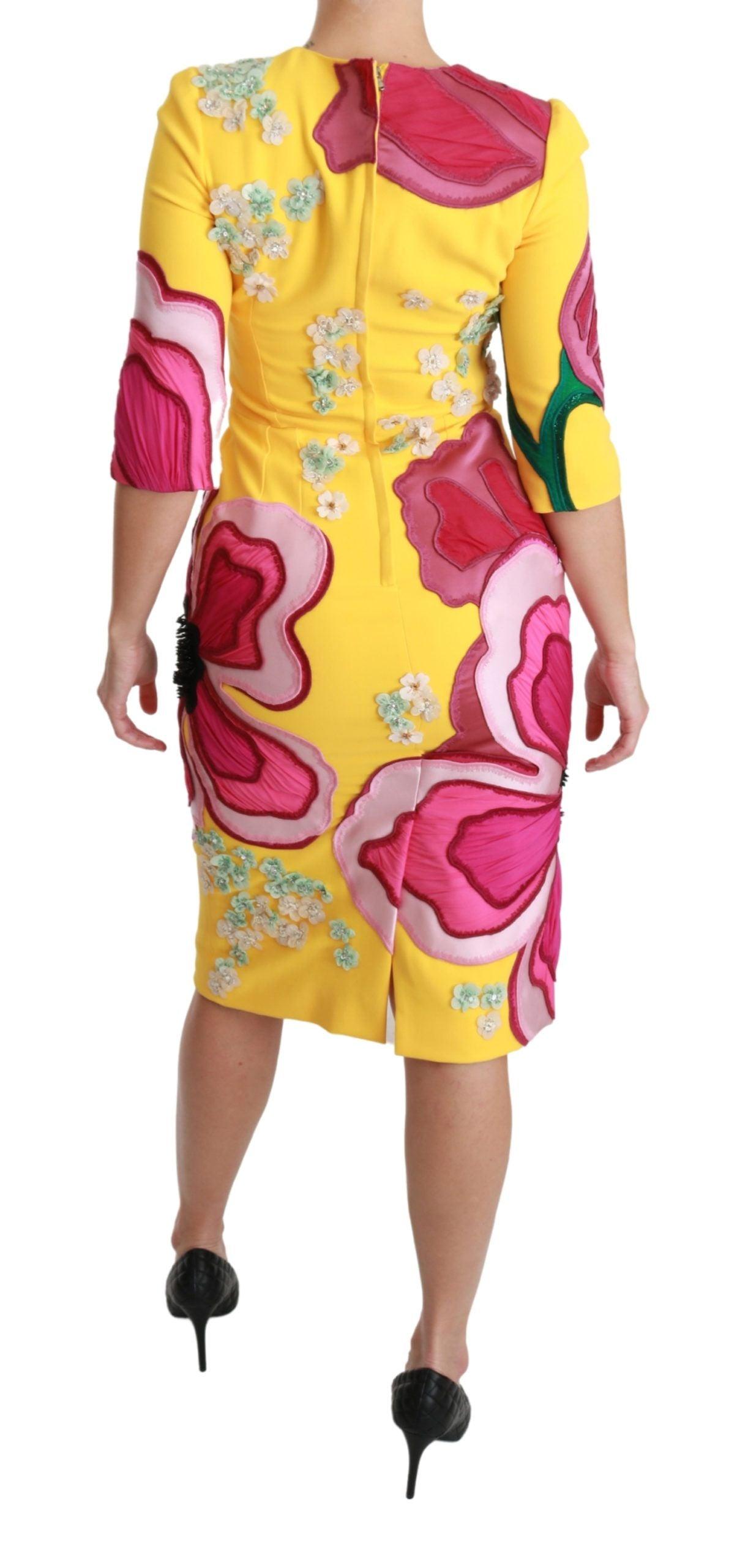 Dolce & Gabbana Sunshine Bloom Sheath Knee-Length Dress - Arichezz.store