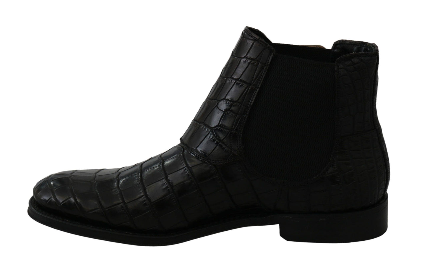 Dolce & Gabbana Elegant Derby Brogue Boots in Exotic Leather - Arichezz.store