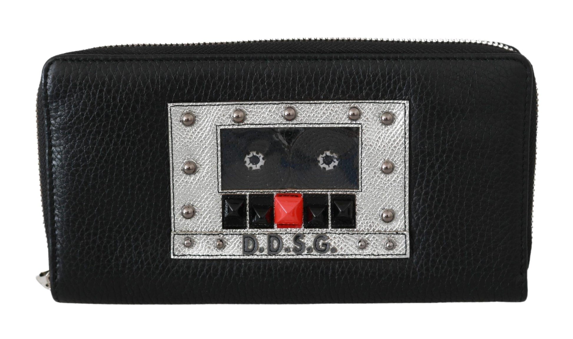 Dolce & Gabbana Elegant Black Leather Zip Continental Wallet - Arichezz.store