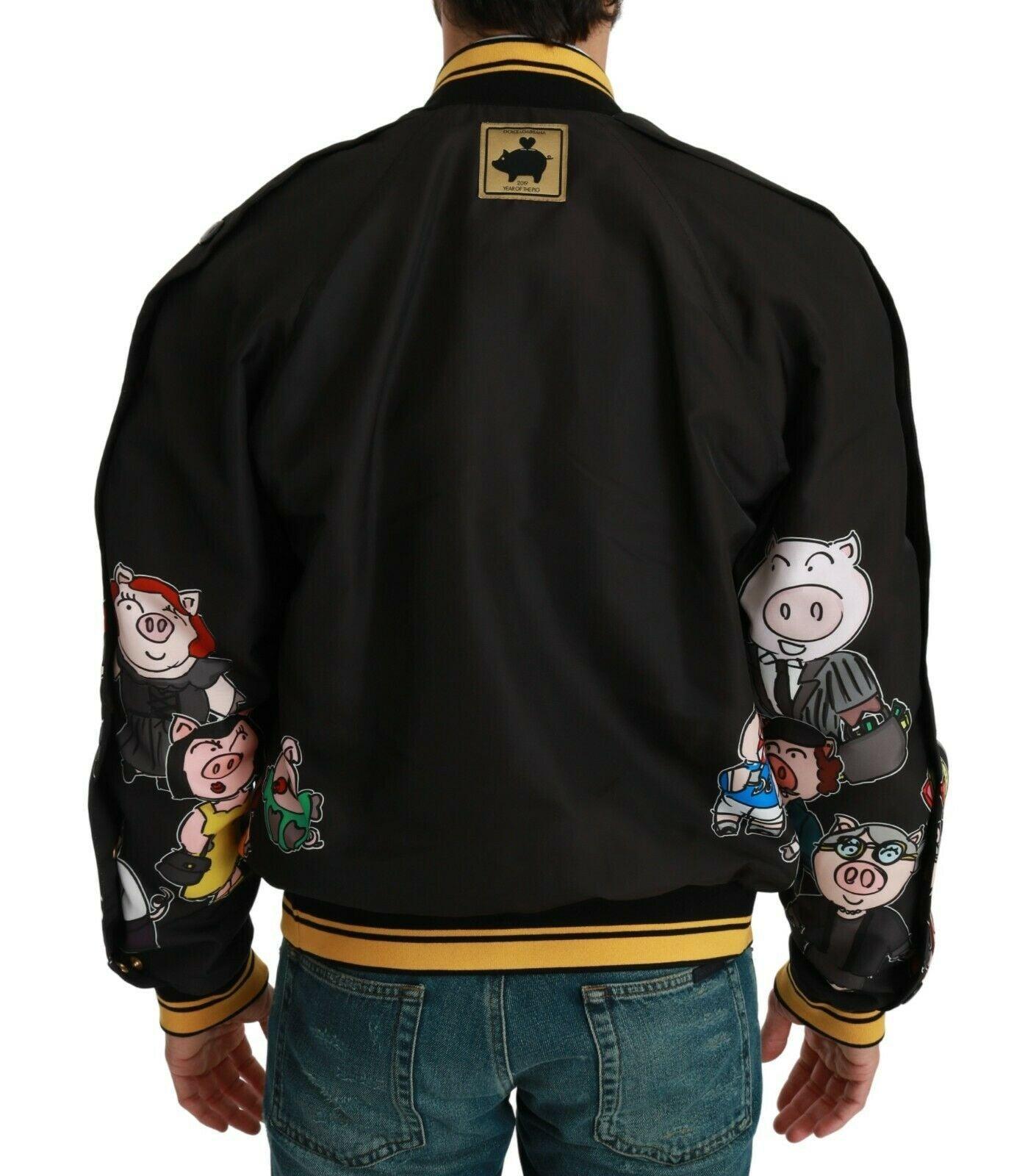 Dolce & Gabbana Multicolor Motive Bomber Style Jacket - Arichezz.store