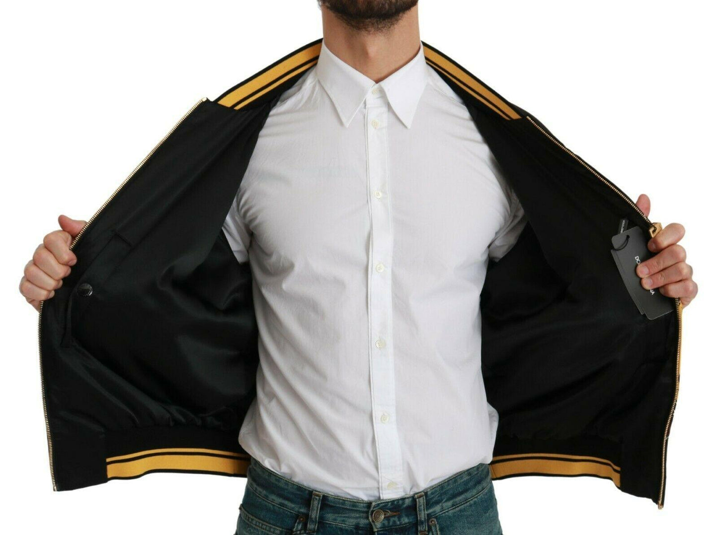 Dolce & Gabbana Multicolor Motive Bomber Style Jacket - Arichezz.store