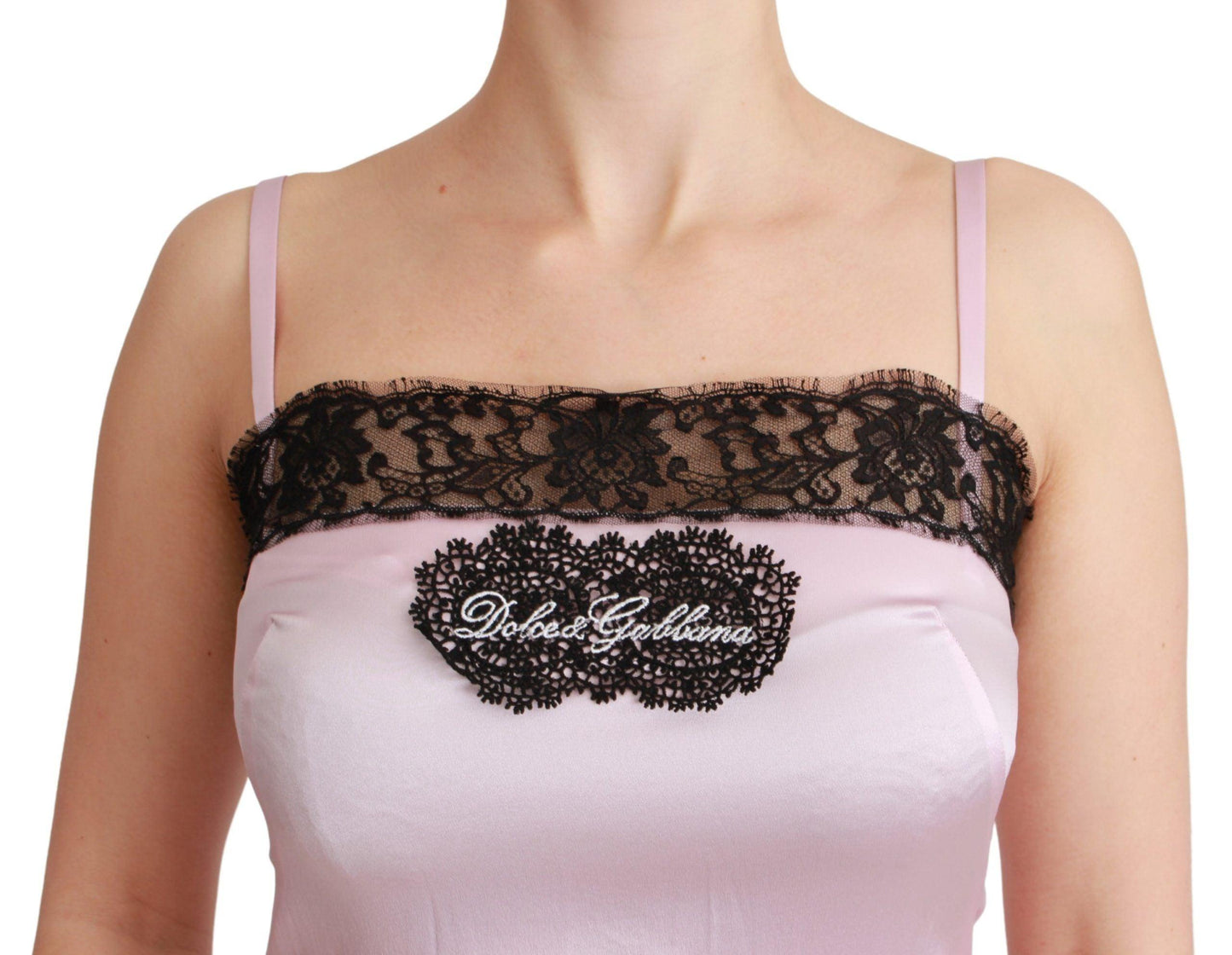 Dolce & Gabbana Elegant Silk Lace Detail Tank Top - Arichezz.store