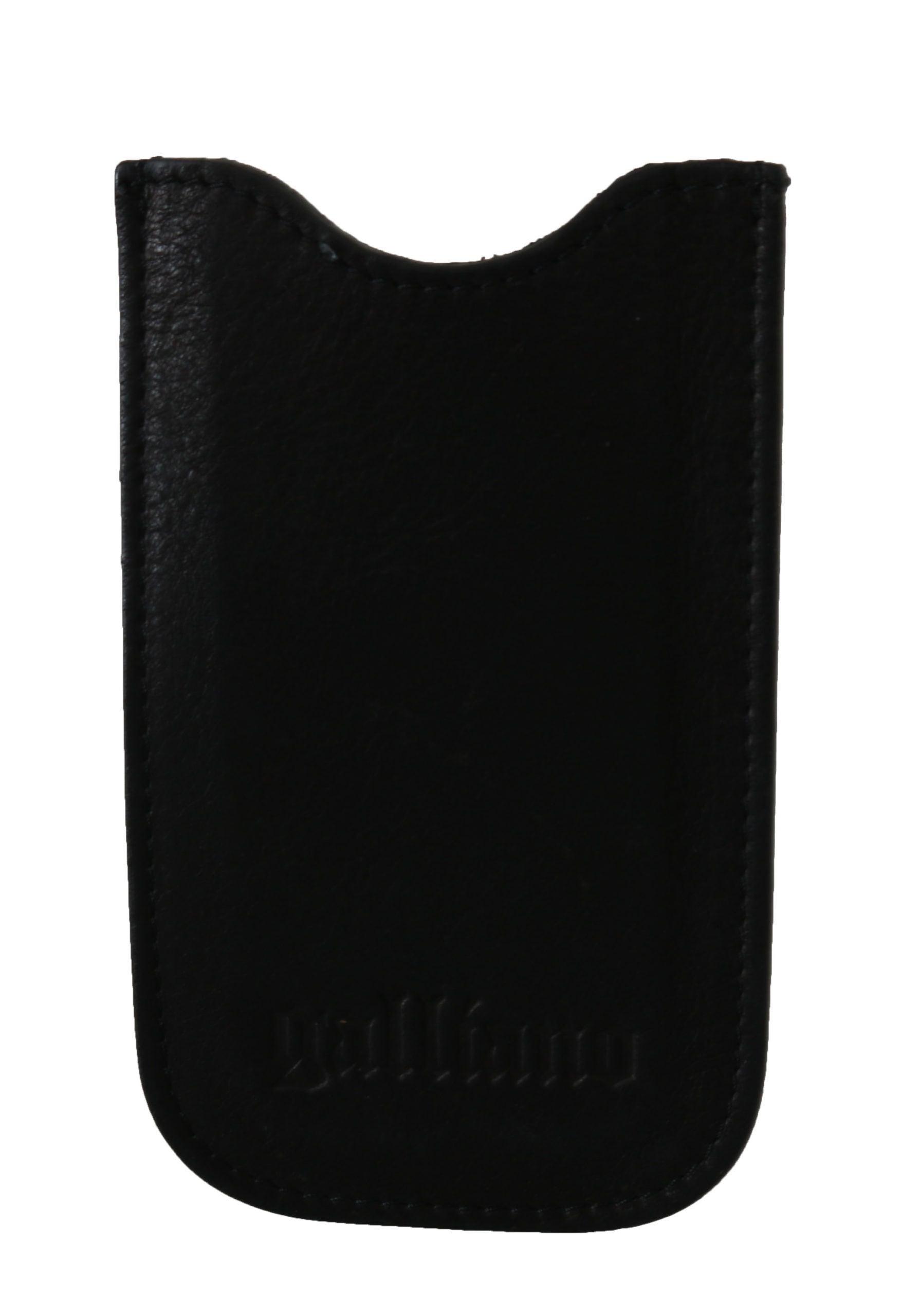 John Galliano Men's Elegant Black Genuine Leather Wallet - Arichezz.store