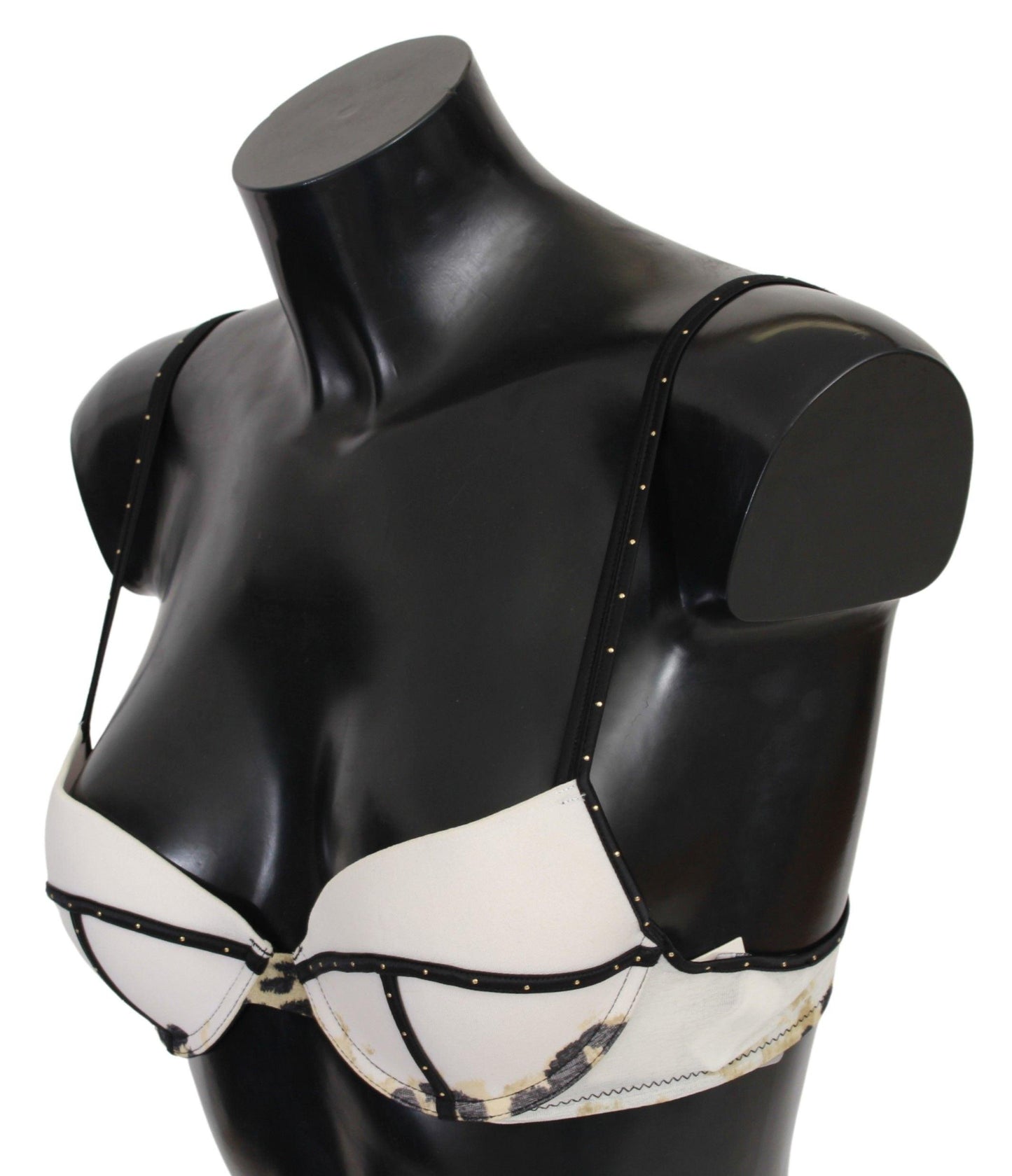 Just Cavalli Elegant White Push-Up Bra With Logo Details - Arichezz.store