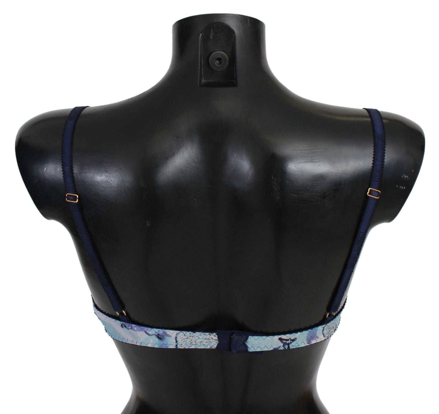 Roberto Cavalli Elegant Push-Up Bra in Blue Print - Arichezz.store