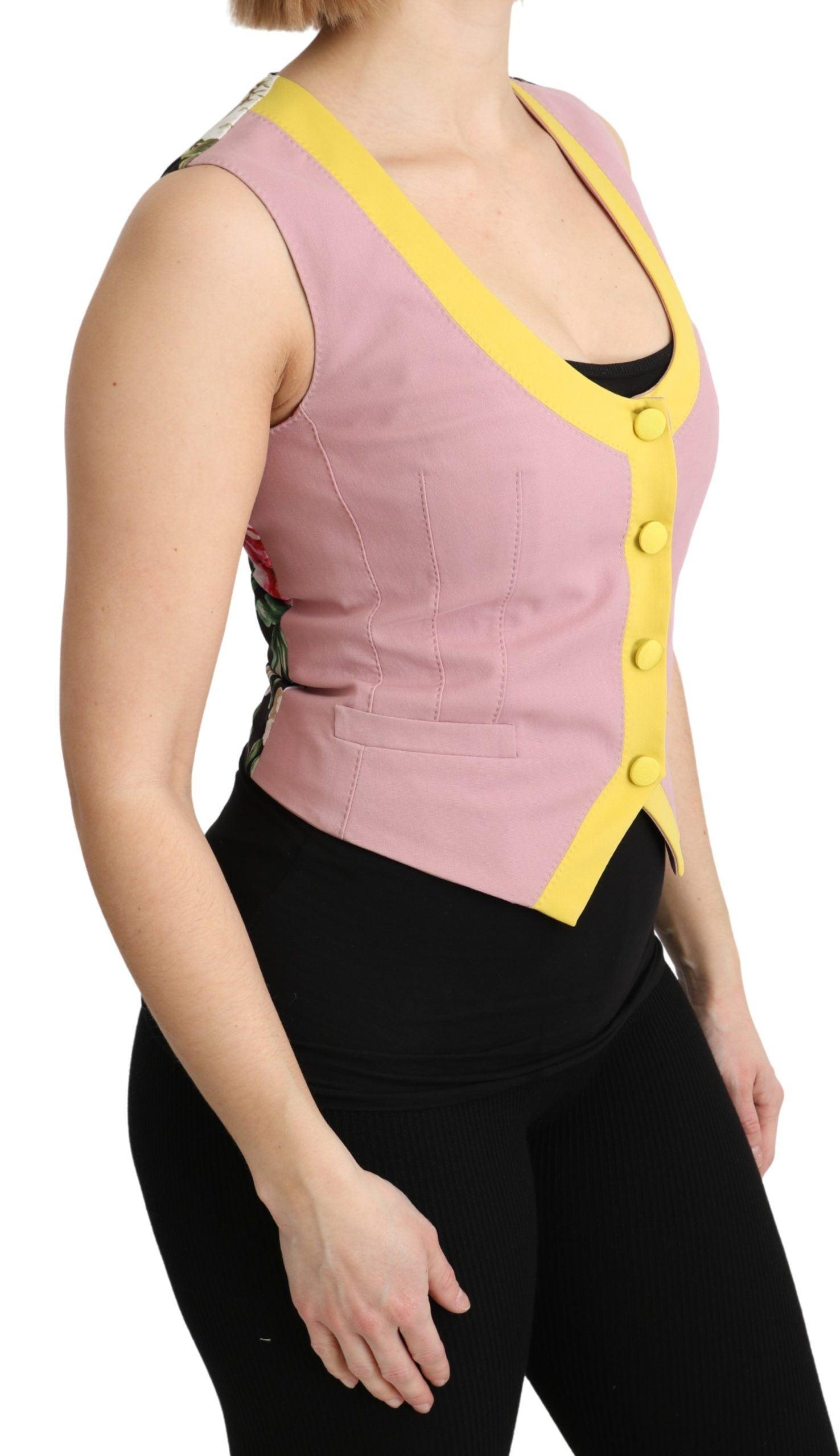 Dolce & Gabbana Chic Sleeveless U-Neck Vest in Pink - Arichezz.store