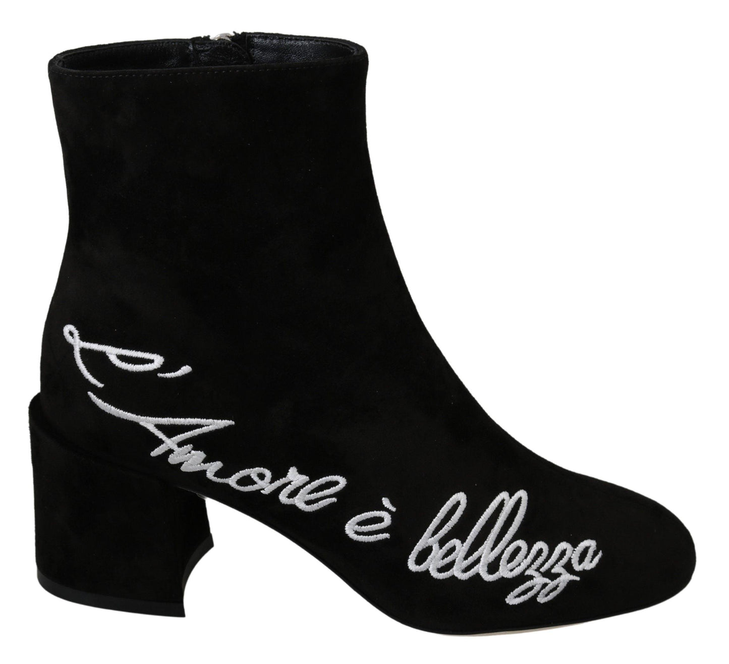 Dolce & Gabbana Chic Embroidered Ankle Boots - Arichezz.store