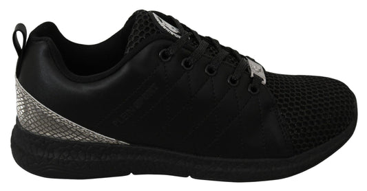 Philipp Plein Elegant Black Gisella Sneakers - Arichezz.store