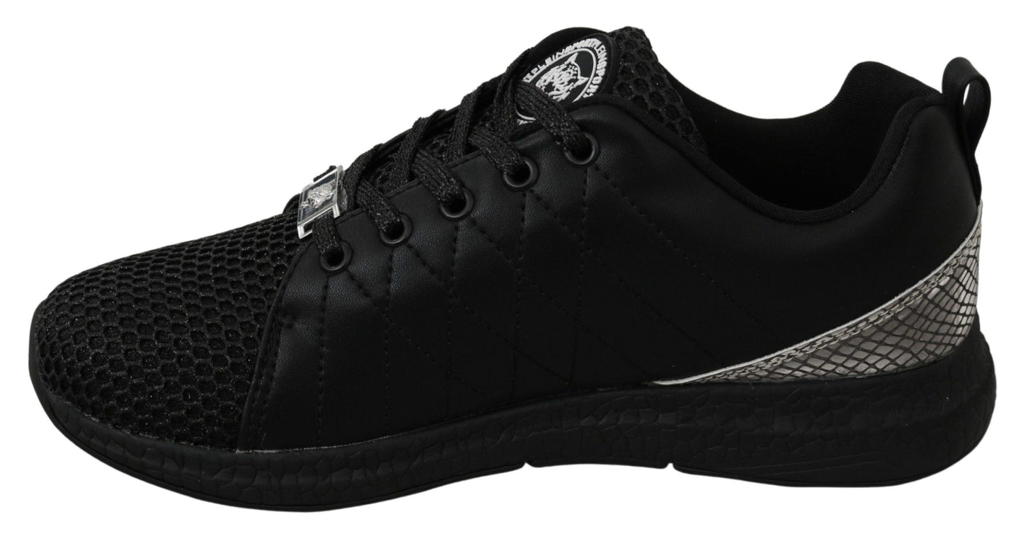 Philipp Plein Elegant Black Gisella Sneakers - Arichezz.store