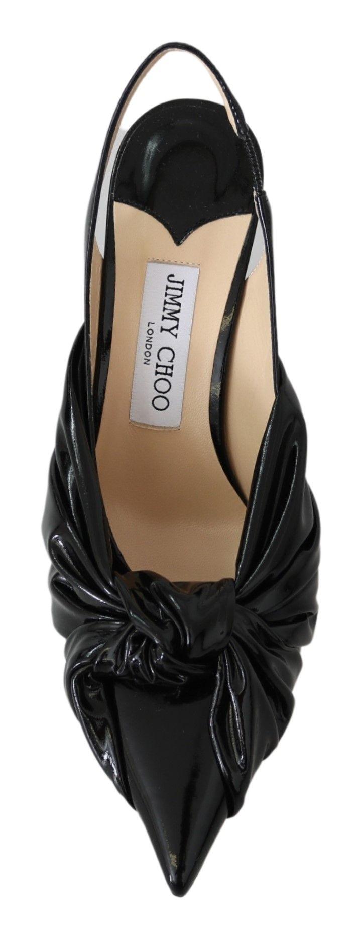 Jimmy Choo Elegant Black Leather Pointed Toe Pumps - Arichezz.store