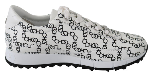 Jimmy Choo Elegant Monochrome Leather Sneakers - Arichezz.store