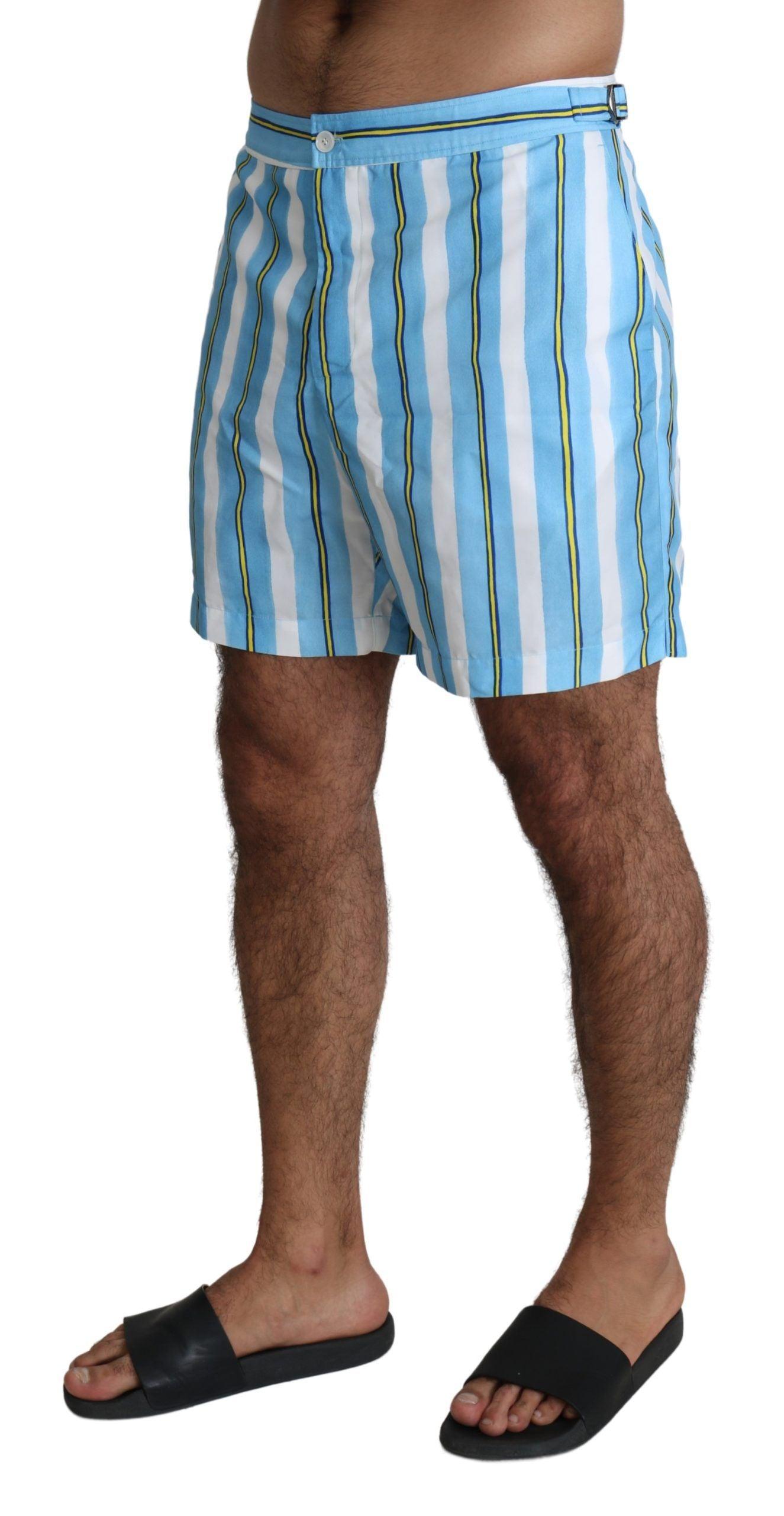 Dolce & Gabbana Striped Elegance Swim Shorts - Arichezz.store