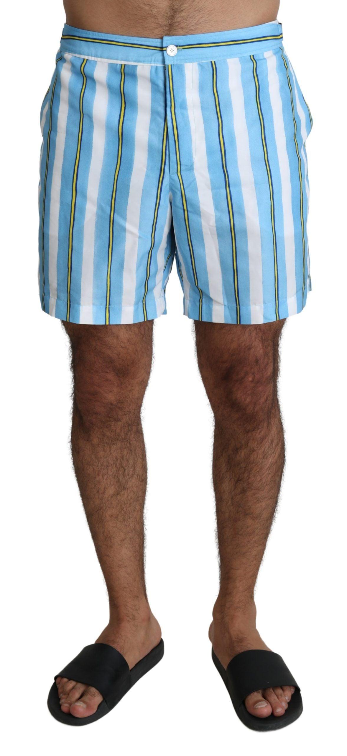 Dolce & Gabbana Striped Elegance Swim Shorts - Arichezz.store