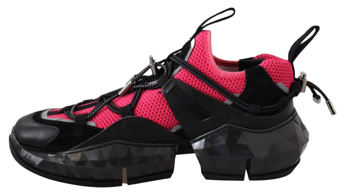 Jimmy Choo Electric Elegance Leather Mesh Sneakers - Arichezz.store