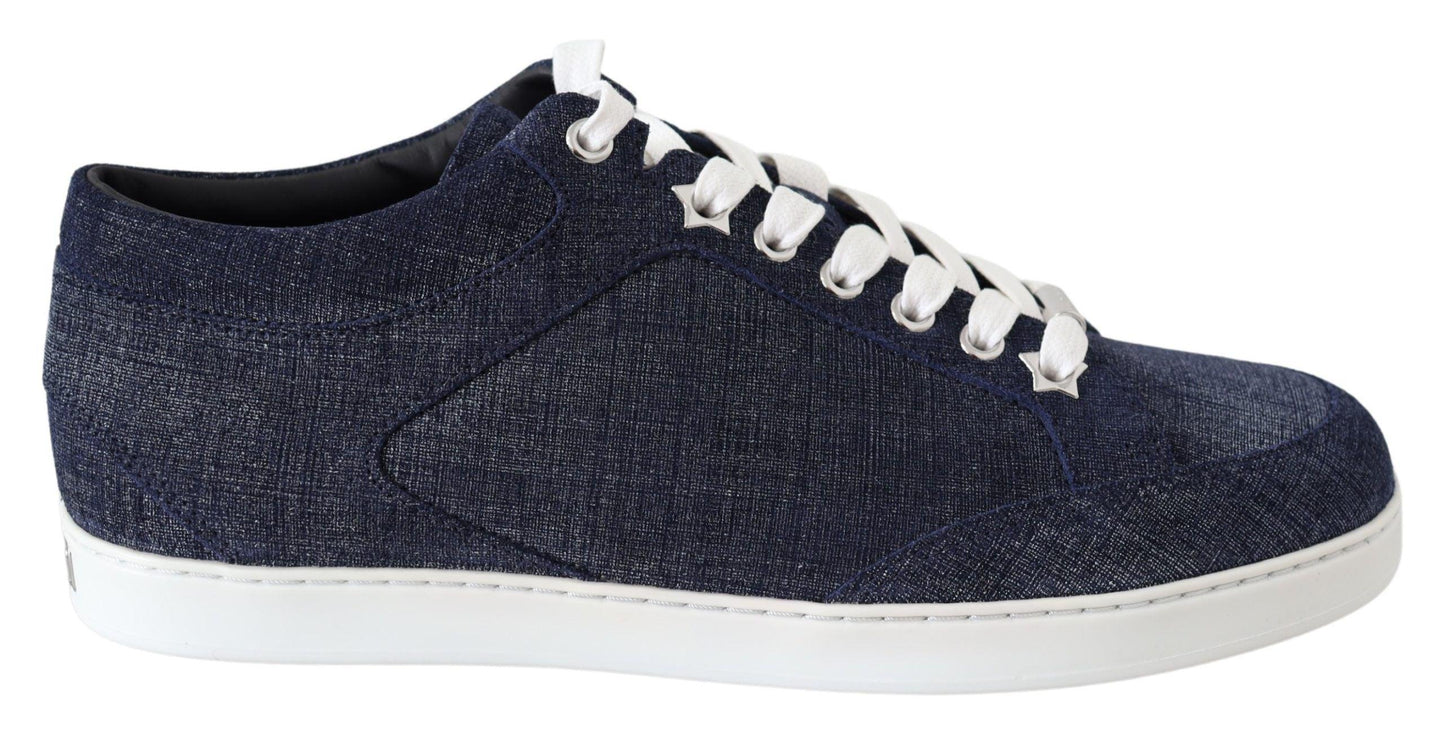 Jimmy Choo Chic Slip-On Blue Denim Suede Sneakers - Arichezz.store