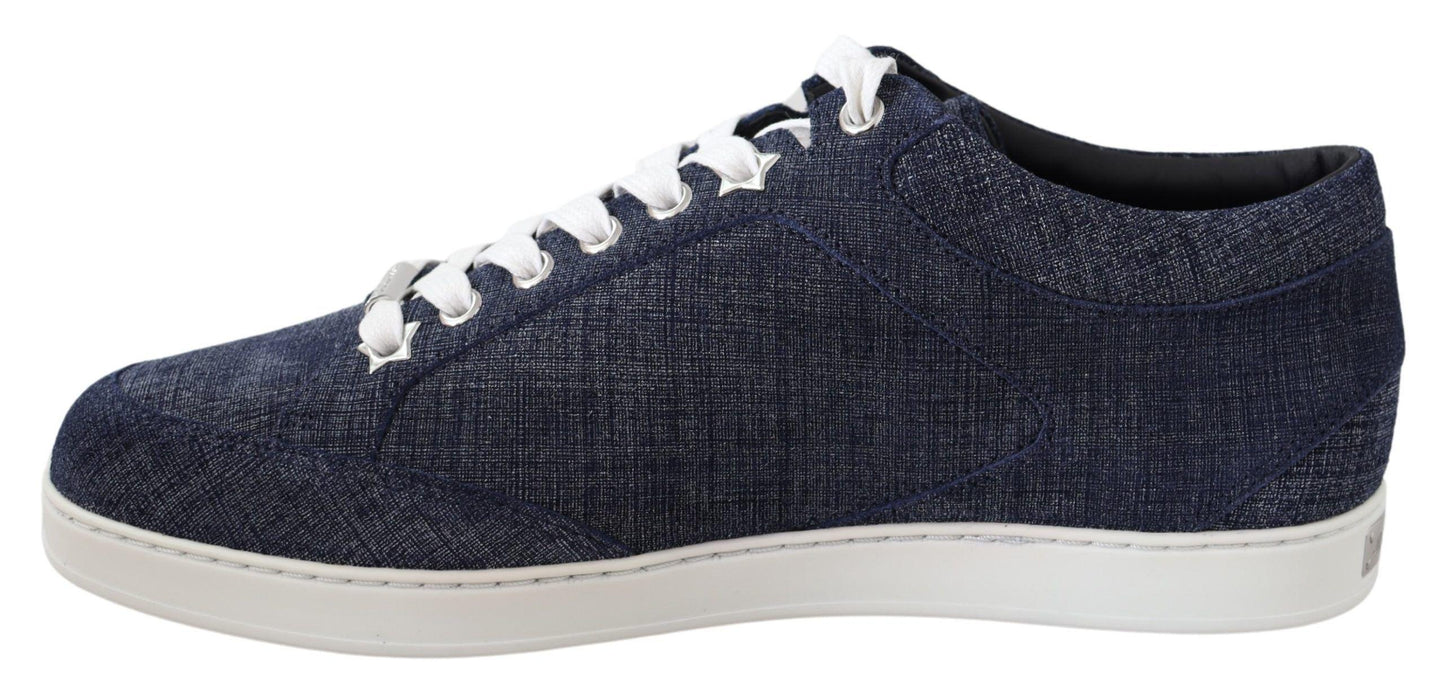 Jimmy Choo Chic Slip-On Blue Denim Suede Sneakers - Arichezz.store