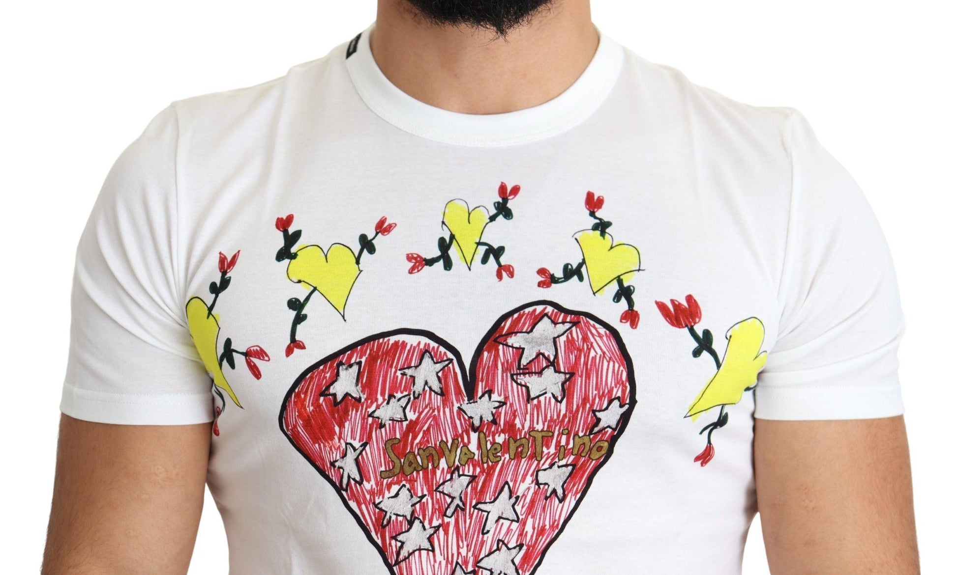 Dolce & Gabbana Chic Saint Valentine Print Crew Neck T-Shirt - Arichezz.store