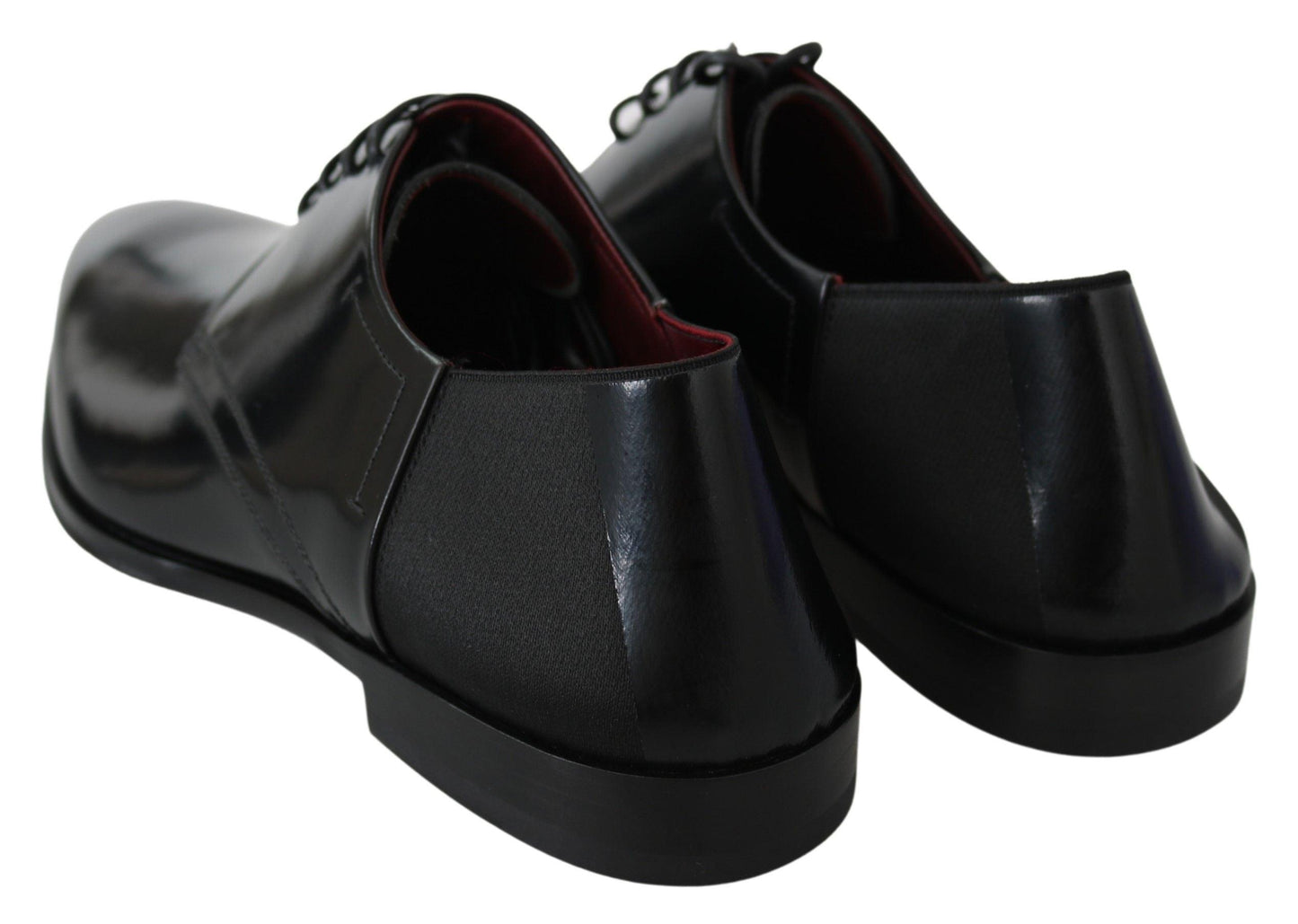 Dolce & Gabbana Elegant Black Leather Derby Shoes - Arichezz.store