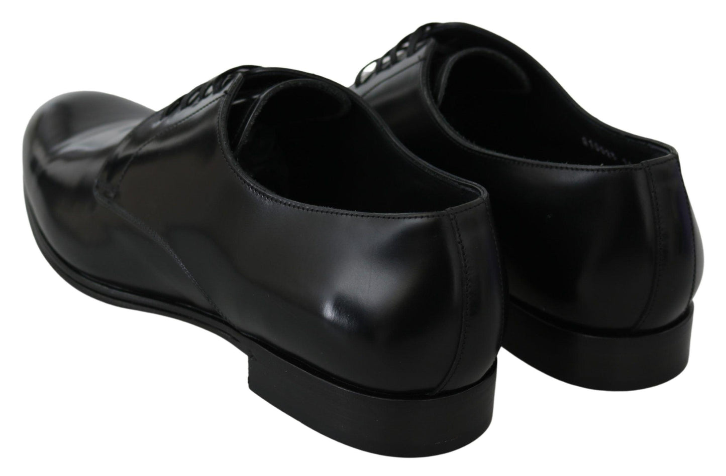 Dolce & Gabbana Elegant Black Leather Derby Shoes - Arichezz.store