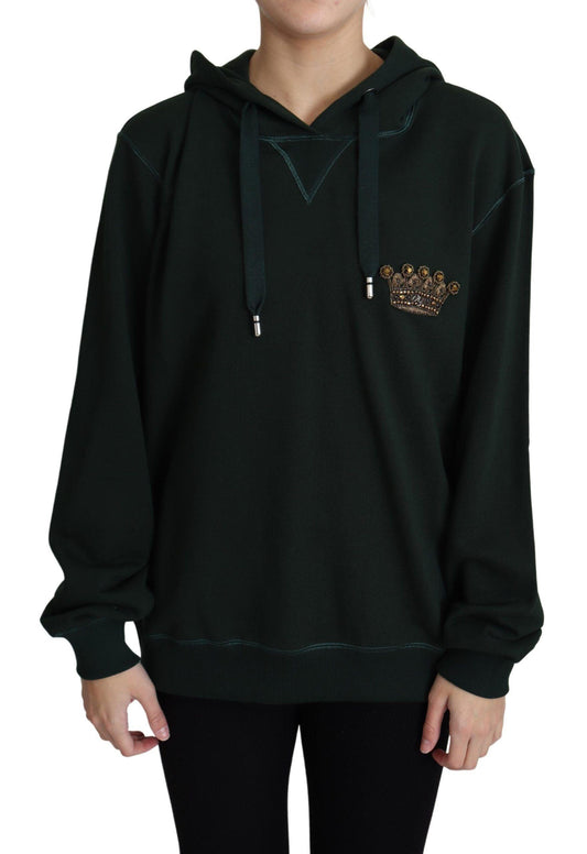 Dolce & Gabbana Regal Crown Embroidered Hoodie - Arichezz.store