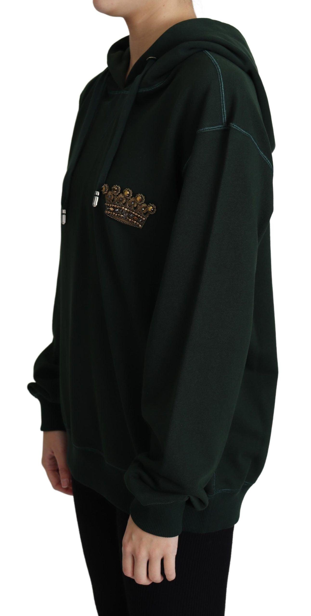 Dolce & Gabbana Regal Crown Embroidered Hoodie - Arichezz.store