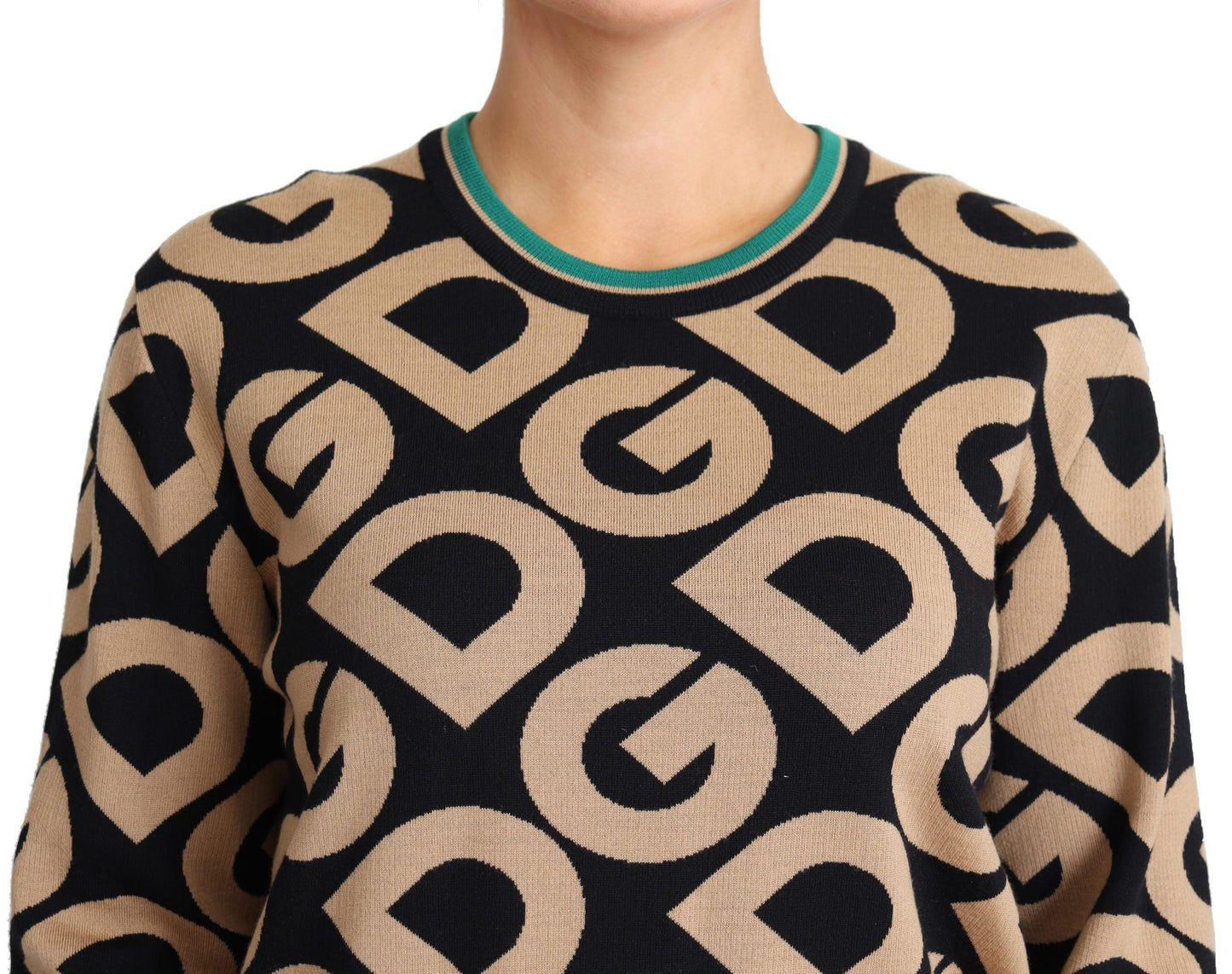 Dolce & Gabbana Elegant Multicolor Wool Blend Sweater - Arichezz.store