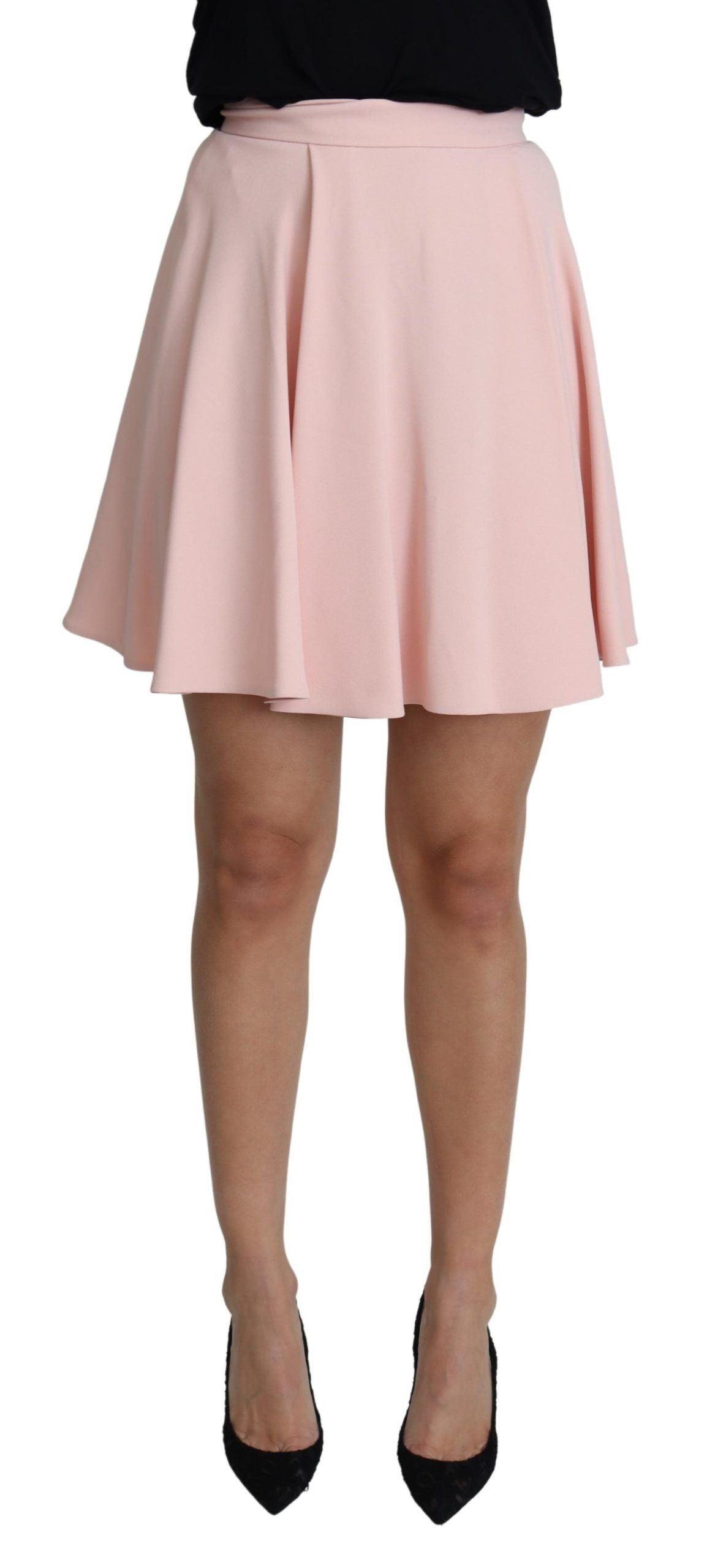 Dolce & Gabbana Elegant Pink Flare A-line Mini Skirt - Arichezz.store