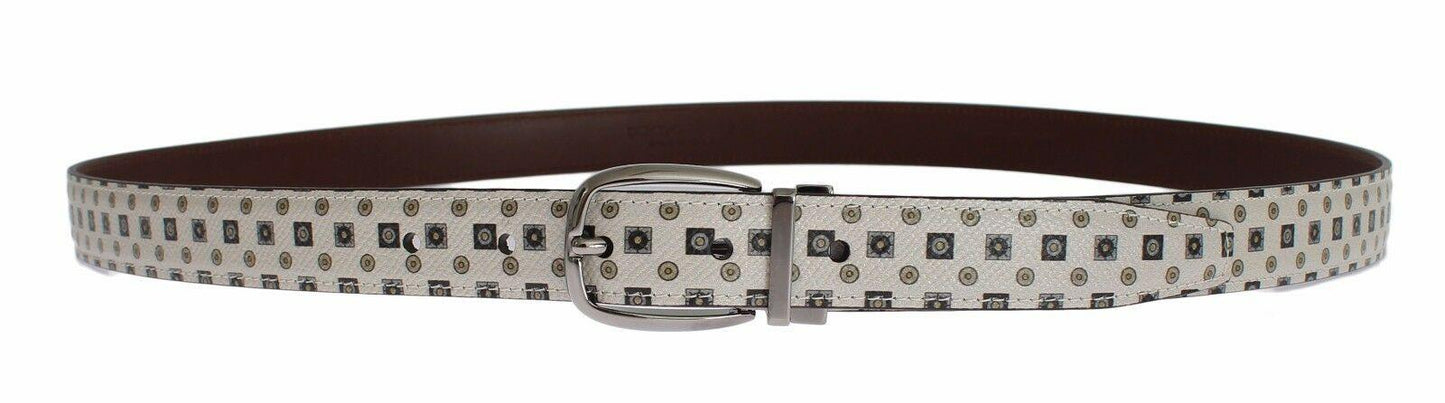 Dolce & Gabbana Elegant Baroque Silk Tie & Leather Belt Set - Arichezz.store