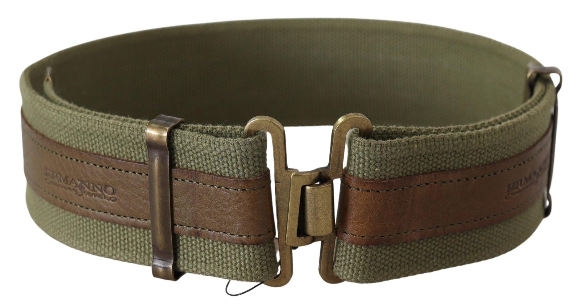 Ermanno Scervino Chic Army Green Rustic Belt - Arichezz.store