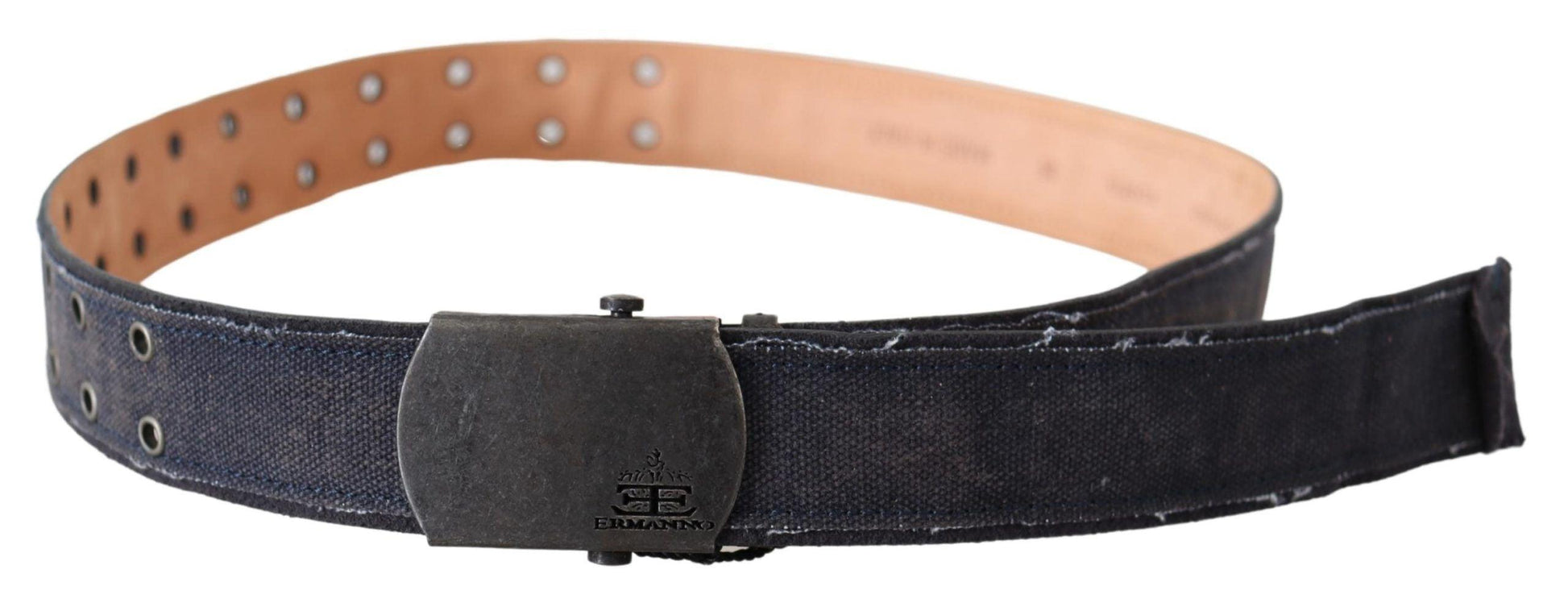 Ermanno Scervino Chic Blue Leather Waist Belt - Arichezz.store