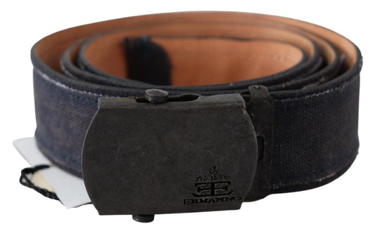 Ermanno Scervino Chic Blue Leather Waist Belt - Arichezz.store