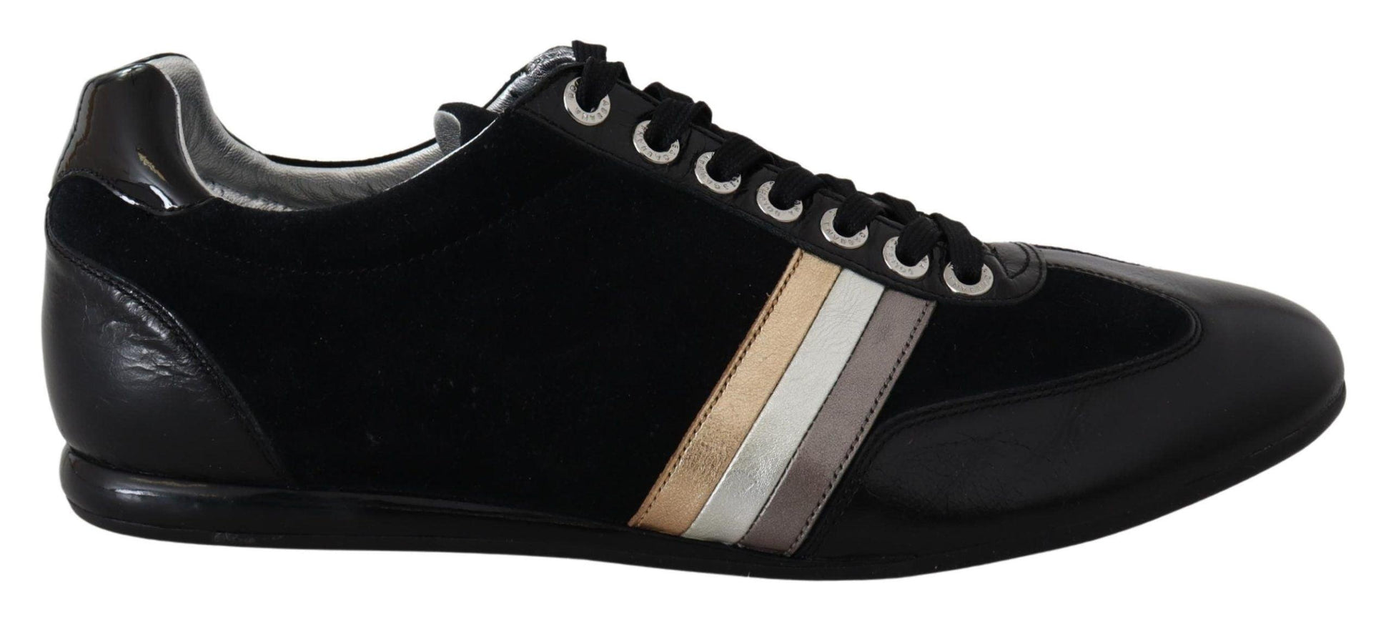 Dolce & Gabbana Elegant Black Leather Sport Sneakers - Arichezz.store